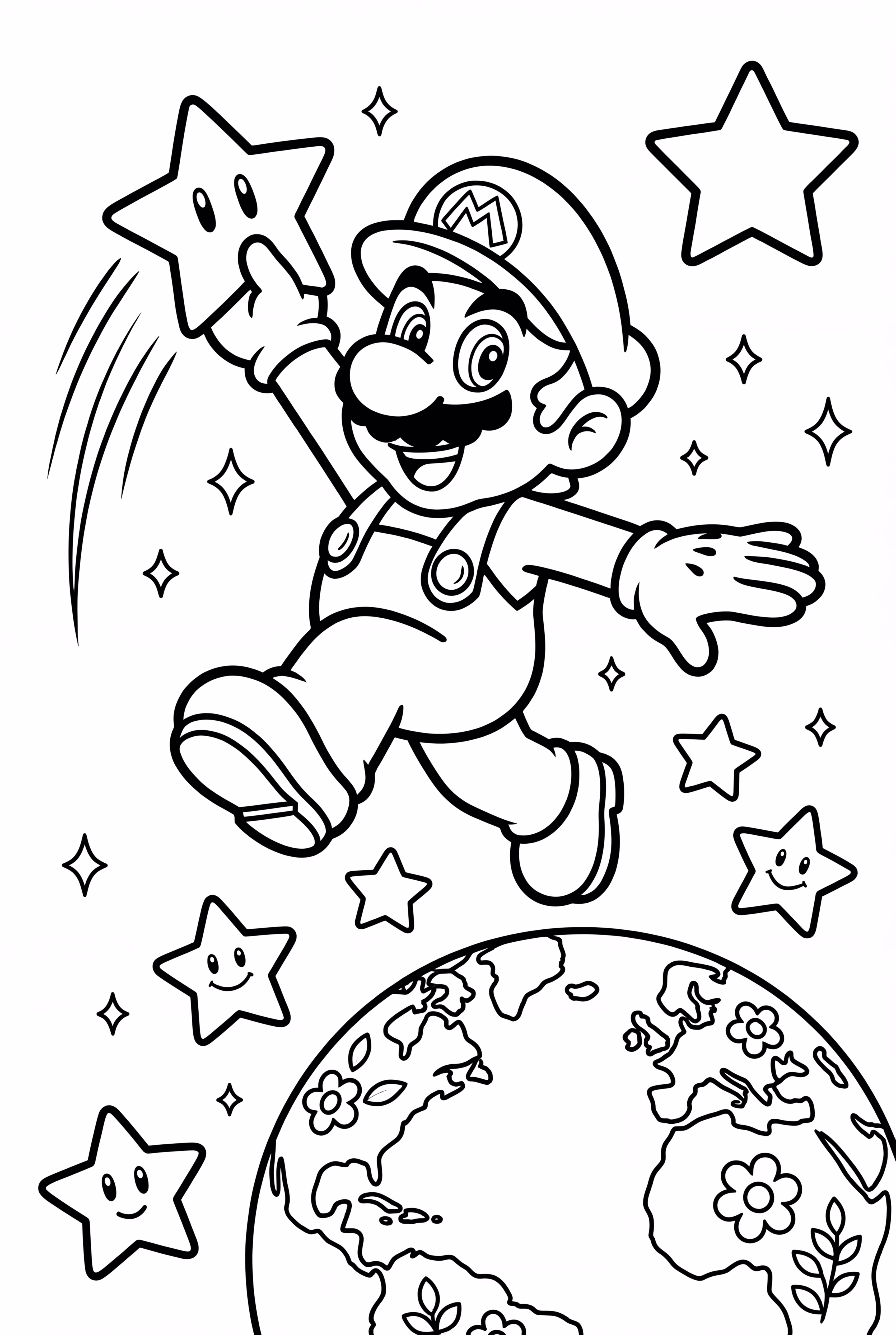 슈퍼 마리오 갤럭시-2에서 은하 탐험하는 마리오