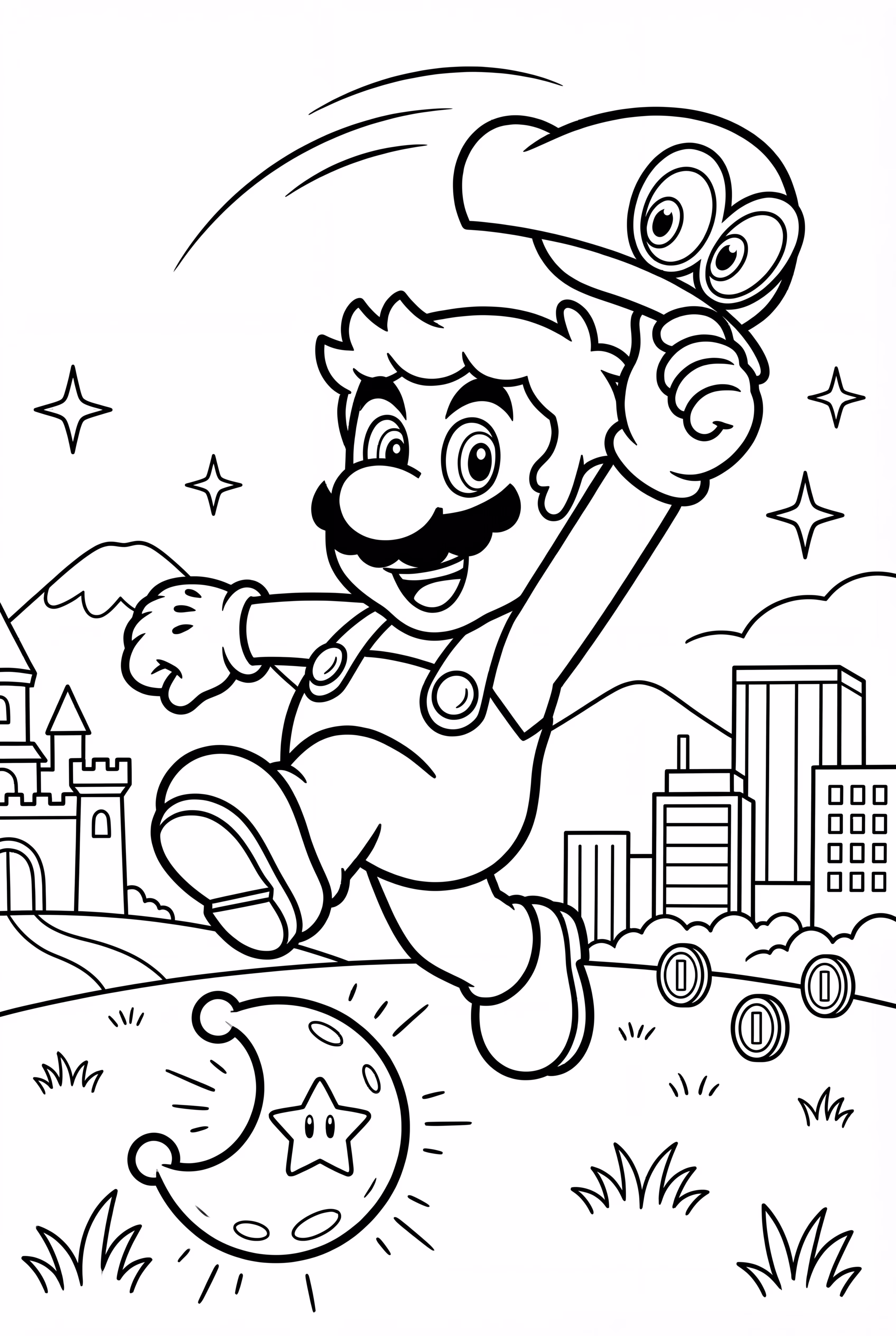 슈퍼 마리오 오디세이의 마리오와 캡피