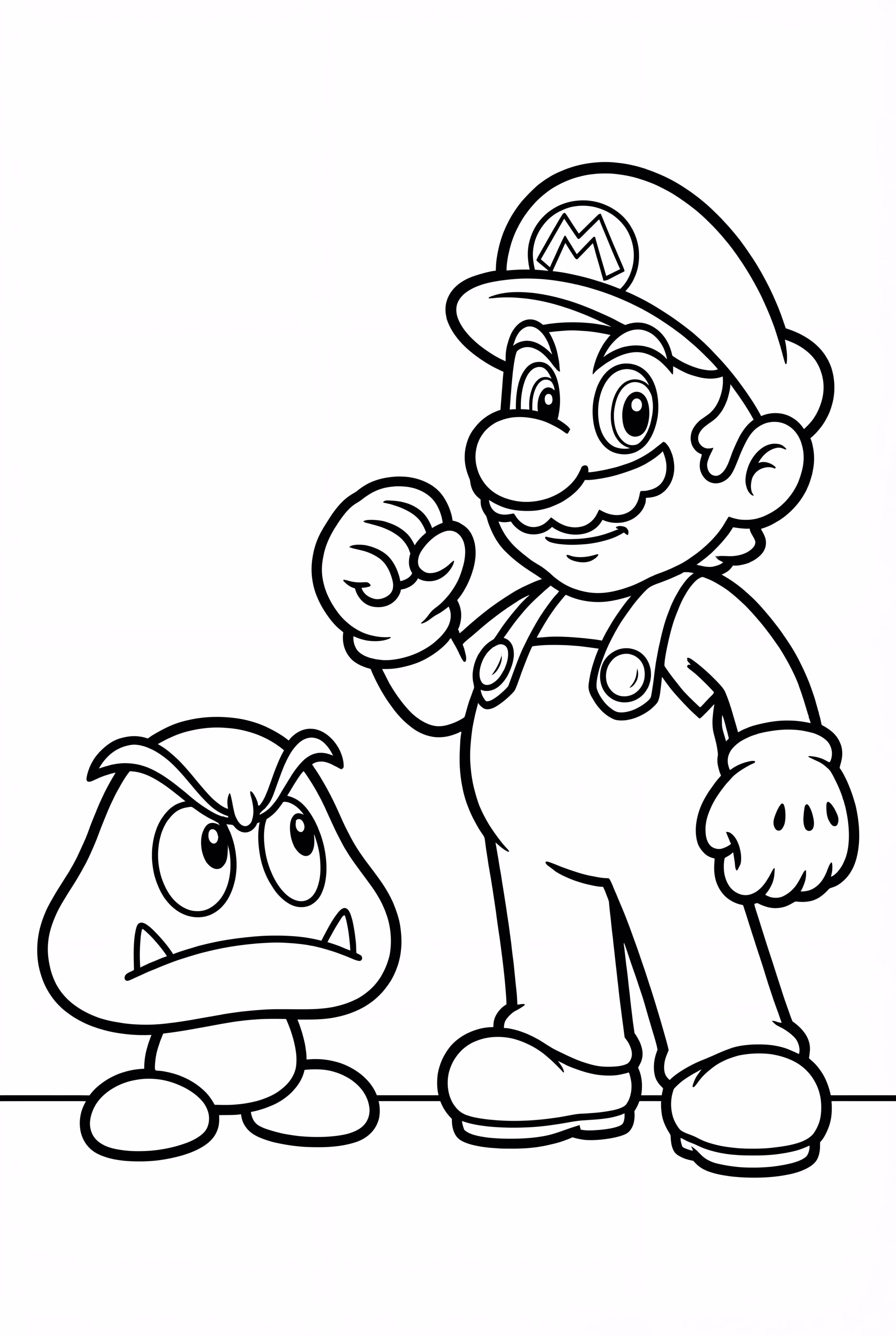 マリオのクリボー踏みつけ