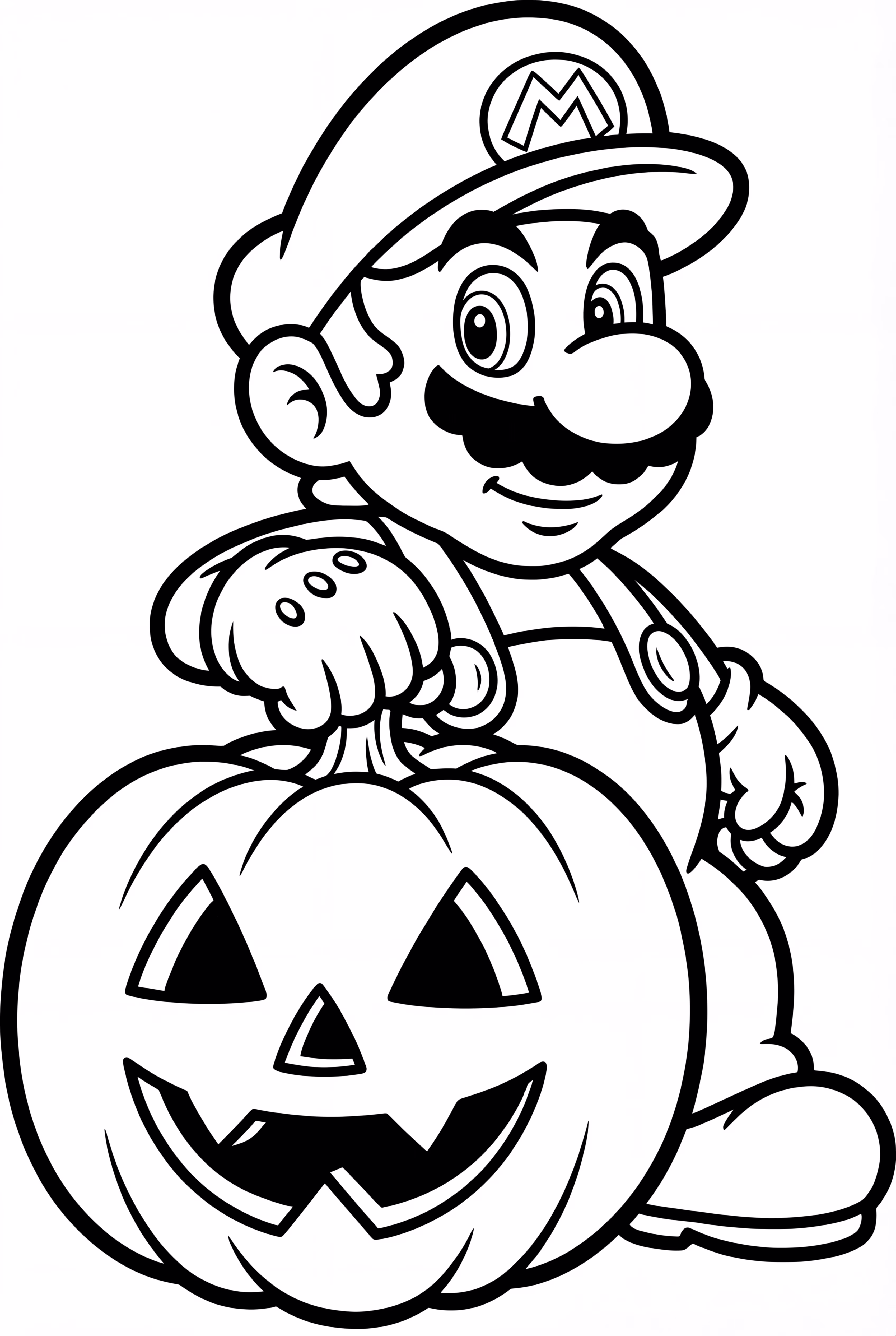 할로윈 호박과 마리오