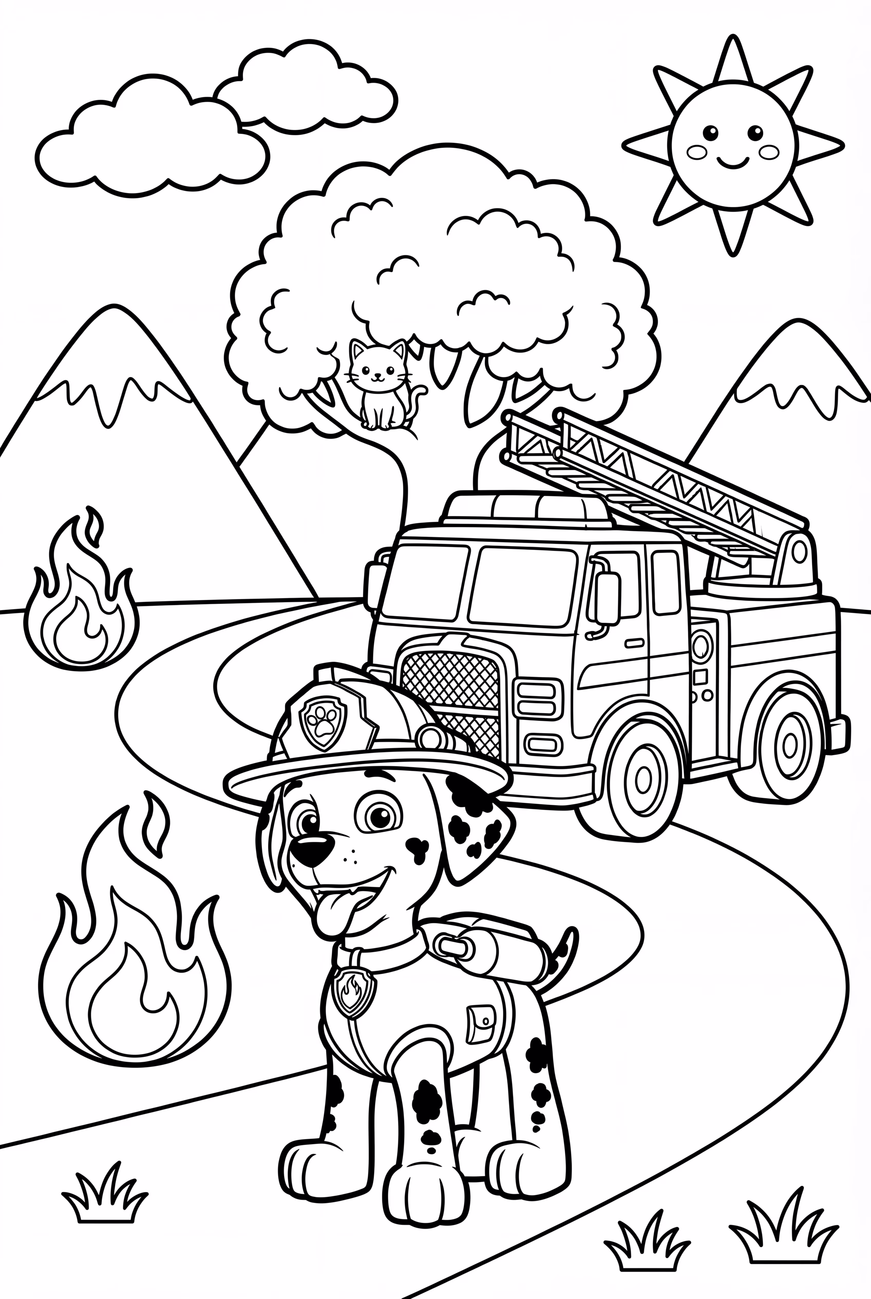 Marshall Patrulha Canina Caminhão de Bombeiros Resgate