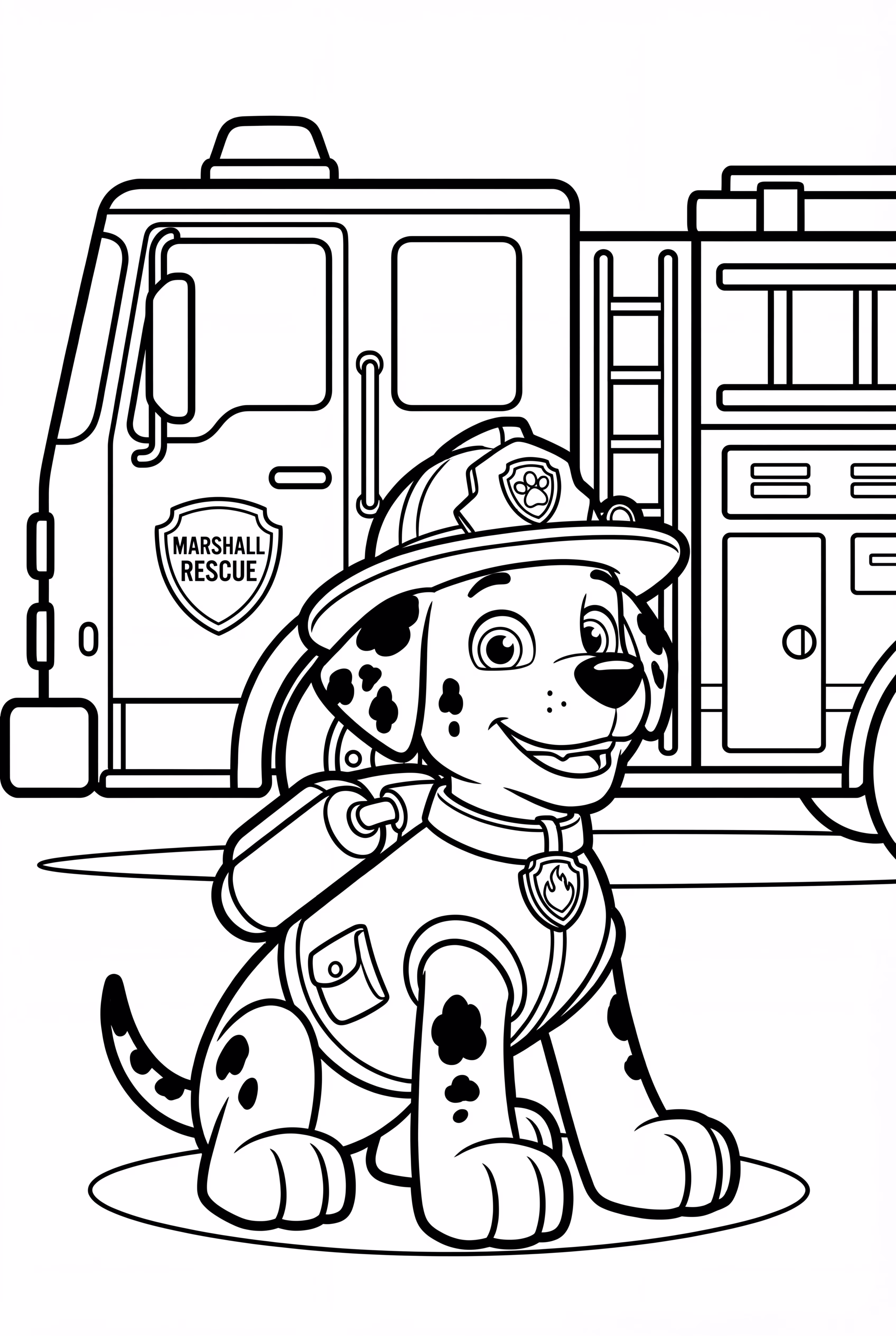 Marshall Patrulha Canina com Caminhão de Bombeiros