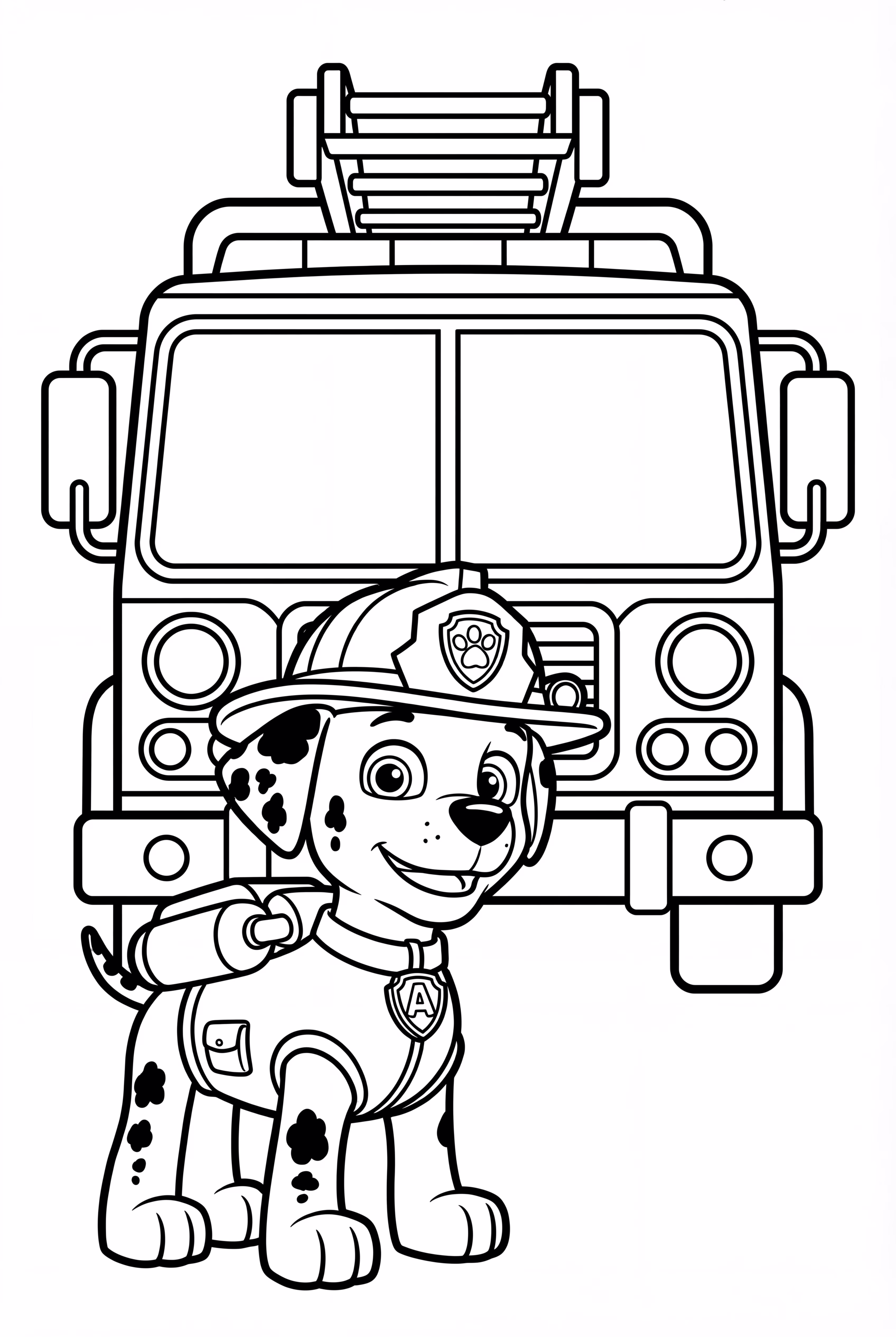 Marshall Paw Patrol mit Feuerwehrauto