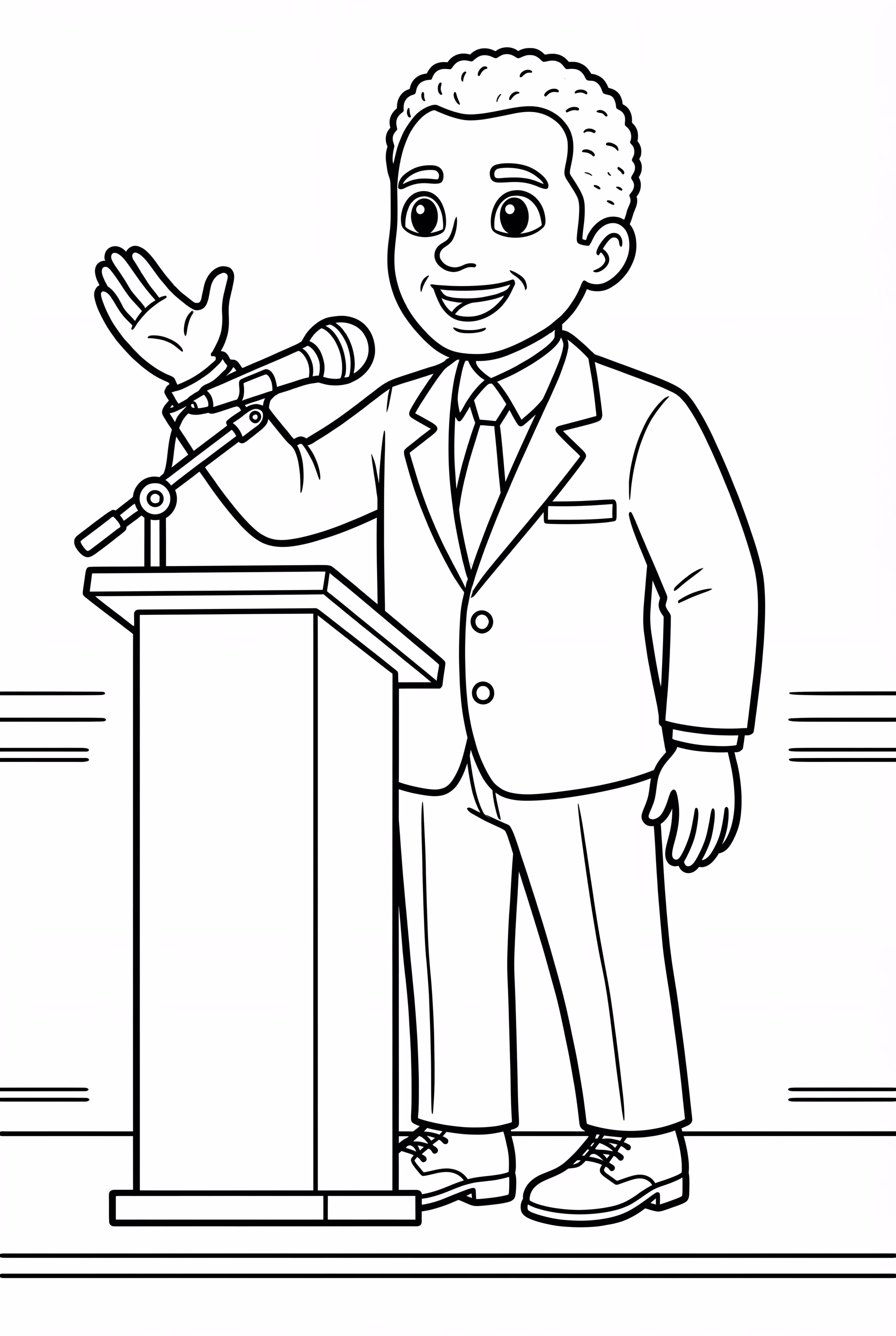 martin luther king Delivering His Famous Speech