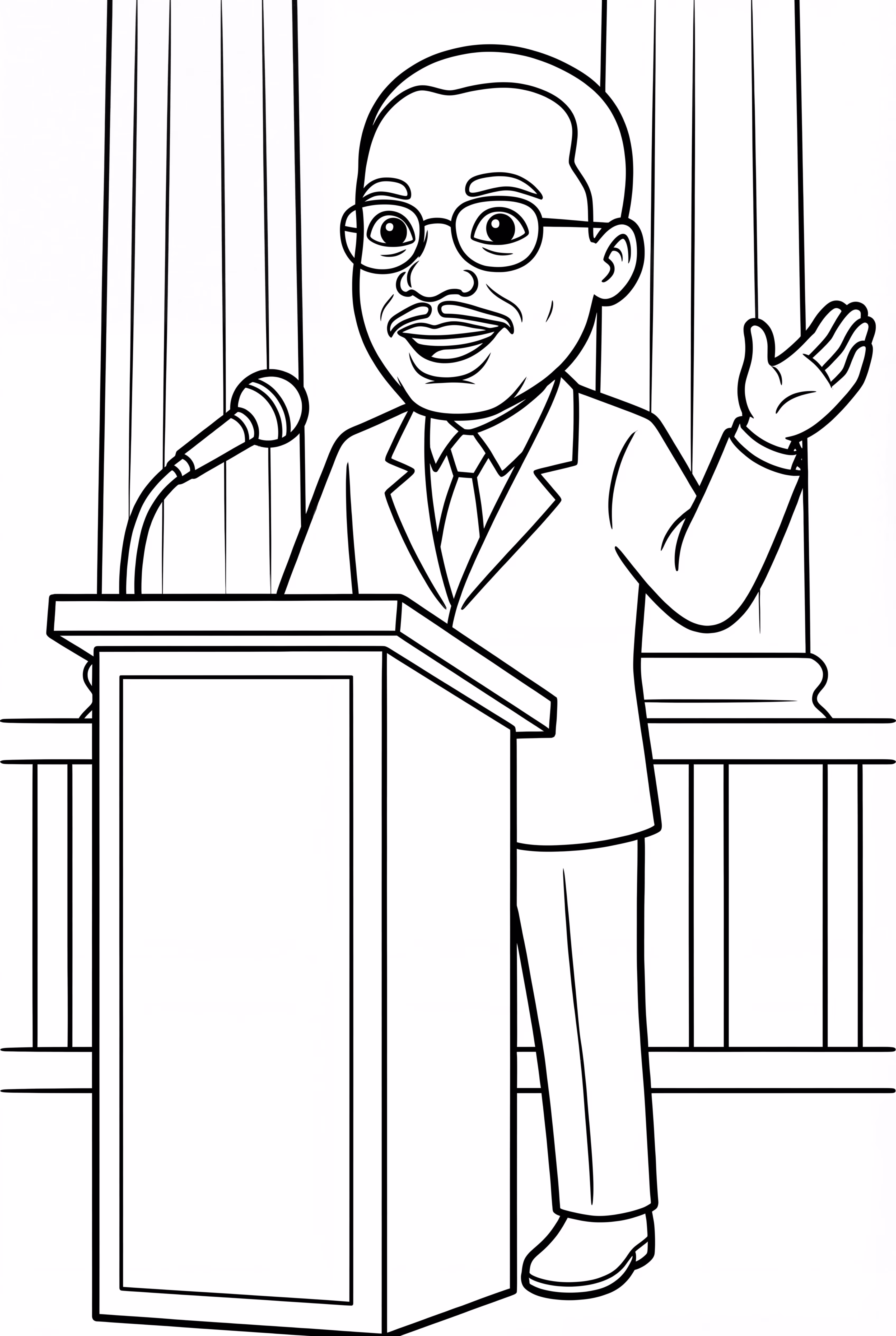 martin luther king Speaking at the Lincoln Memorial