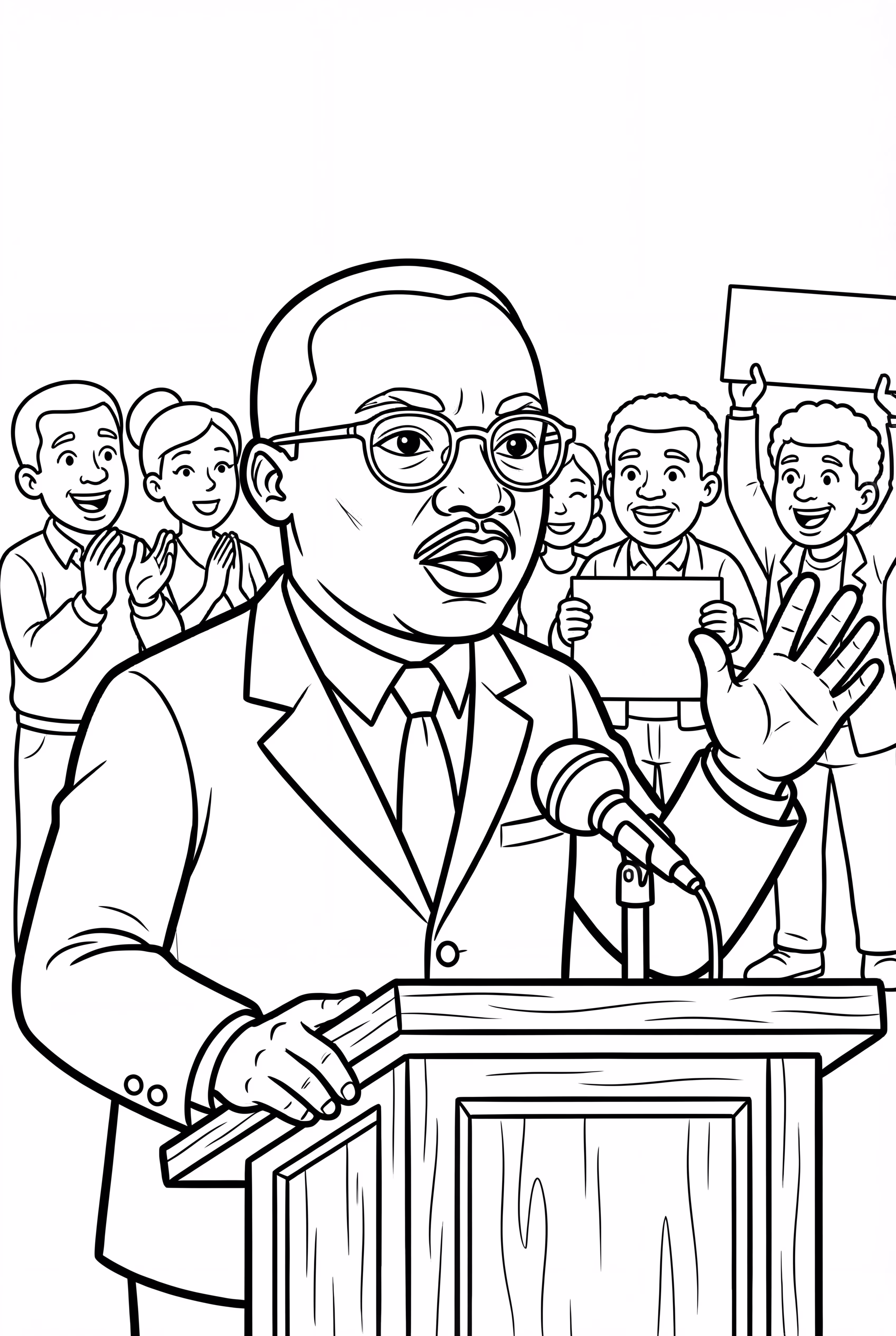 martin luther king Standing Strong for Justice