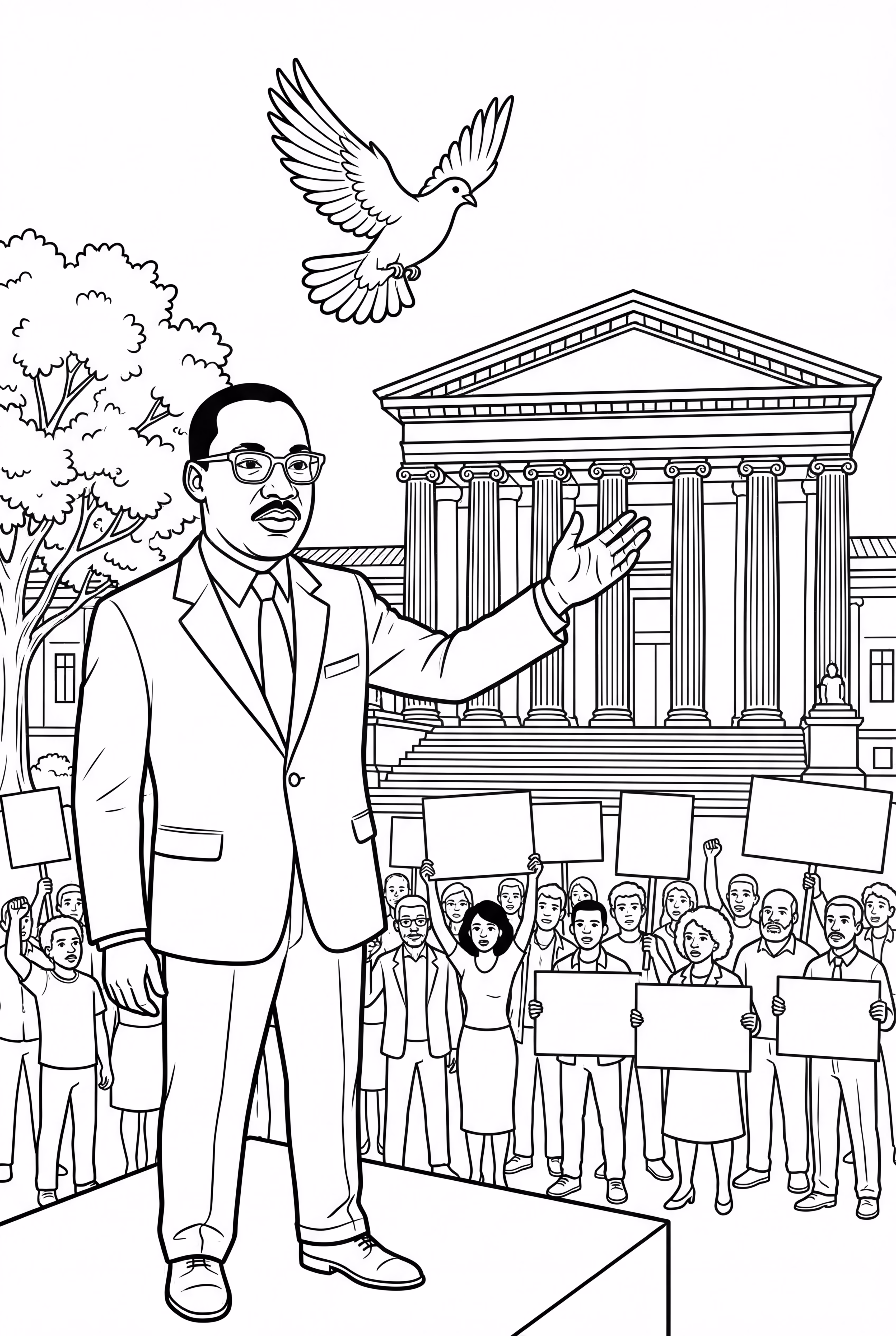 martin luther king Standing Strong for Justice