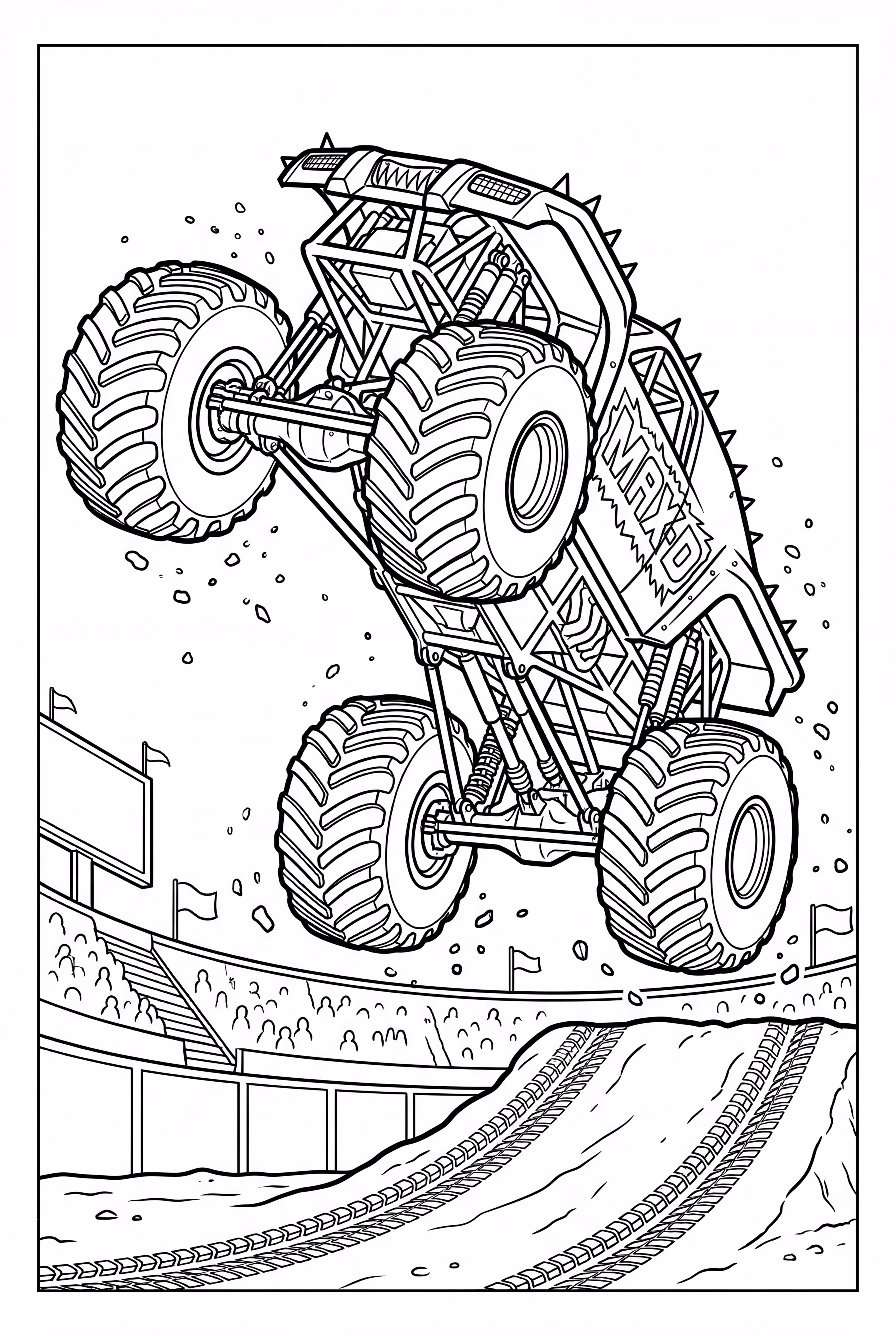 Max-D Monster Jam Doing A Backflip