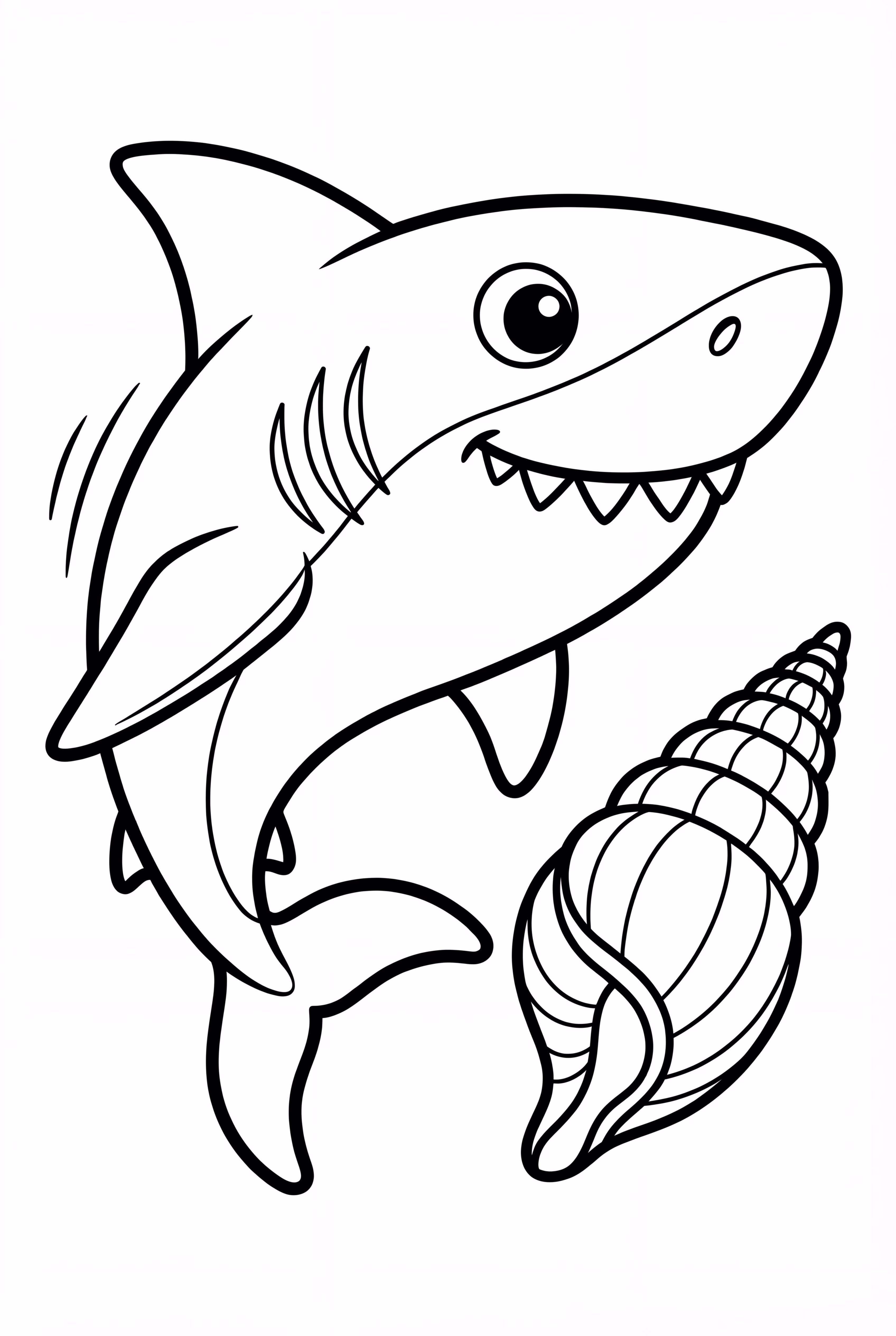 Megalodon and a Seashell