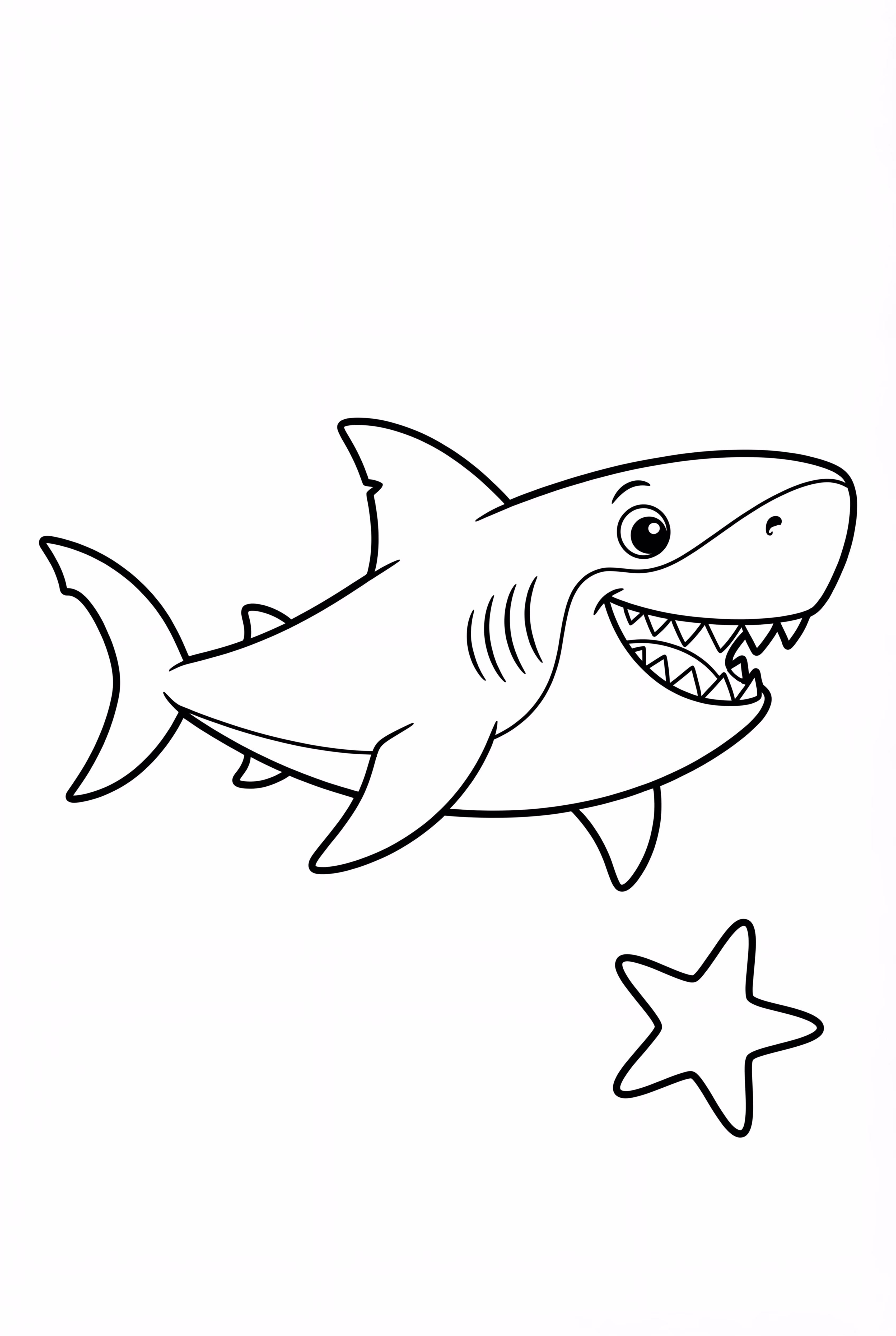 Megalodon and a Starfish