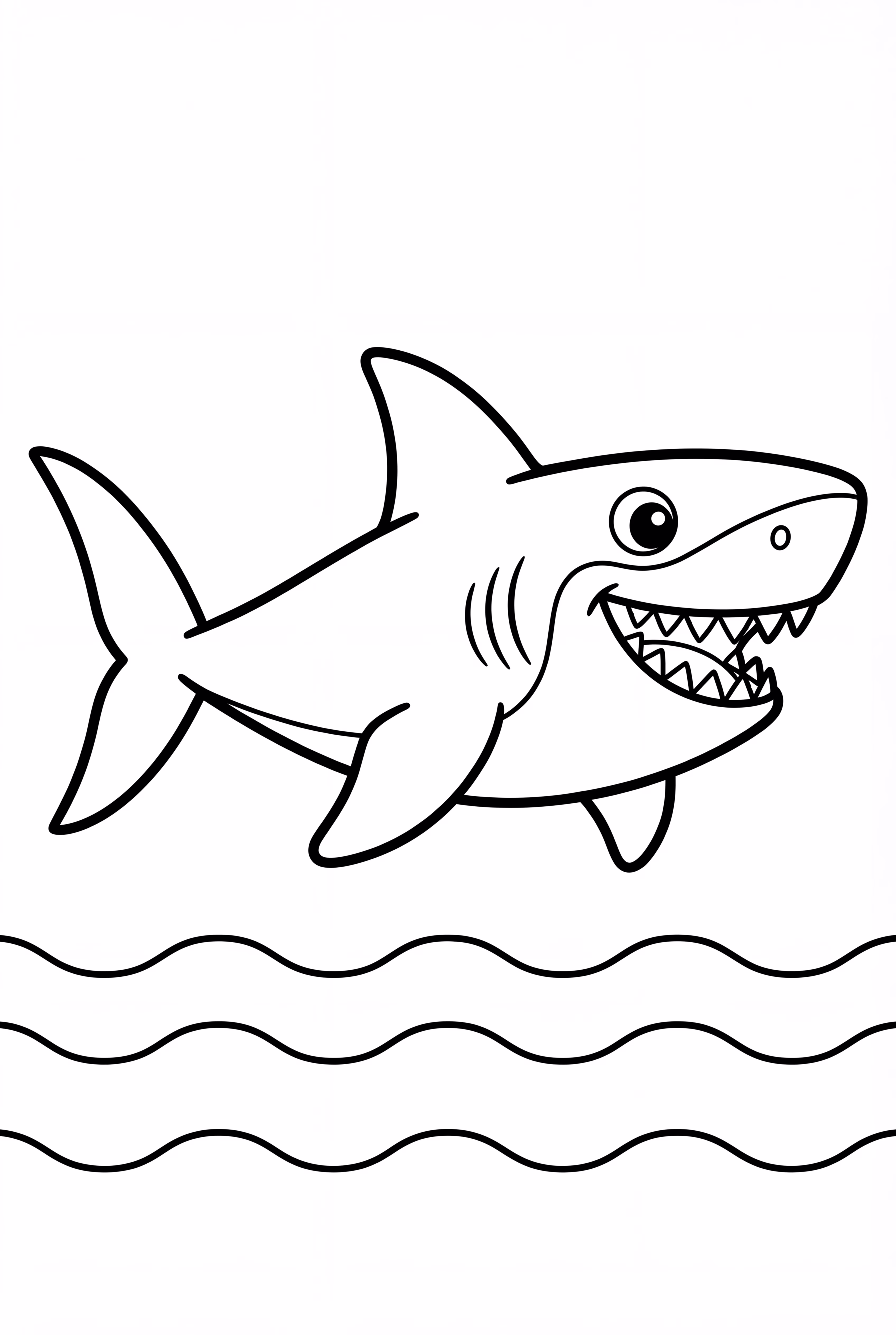Megalodon in a Simple Sea
