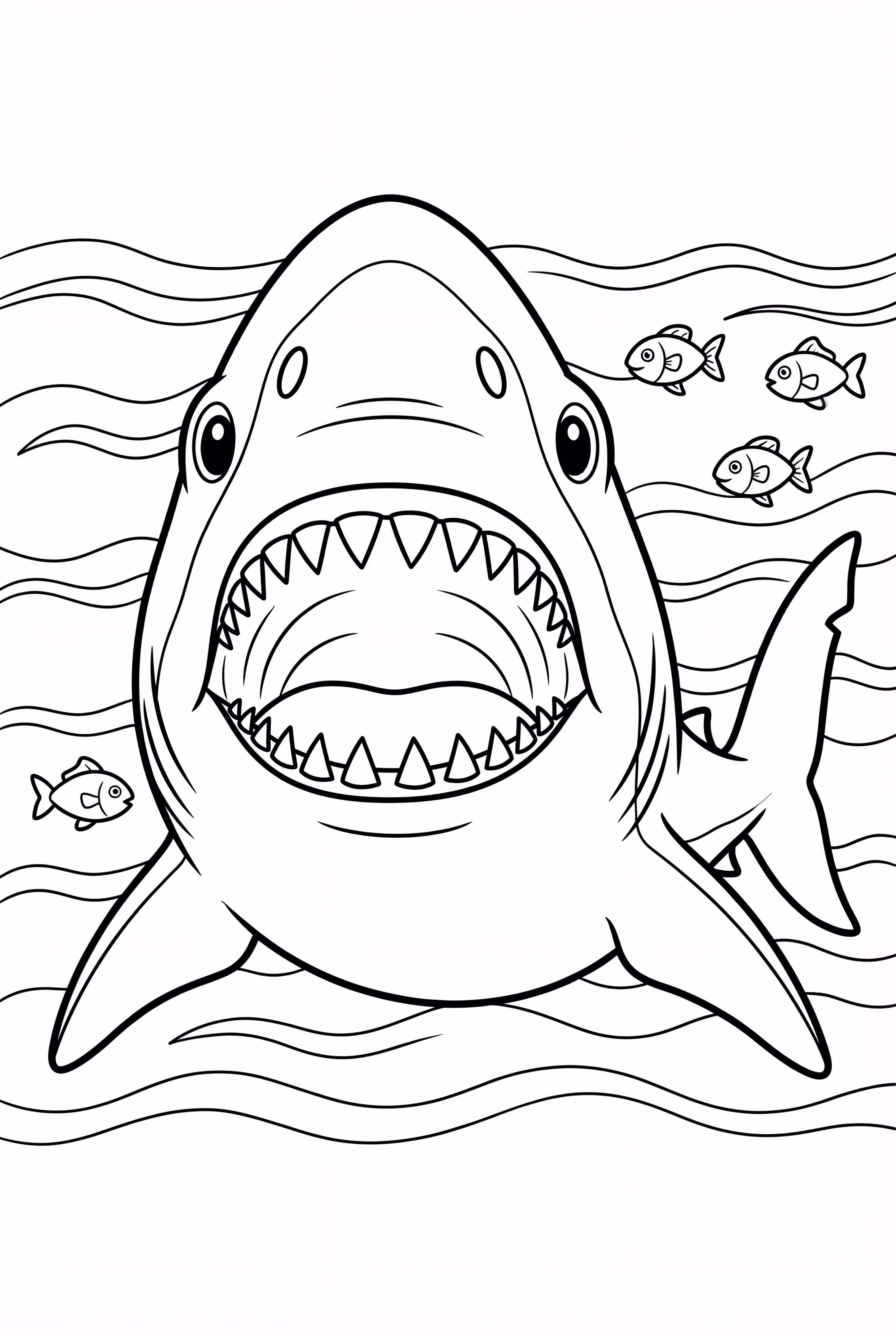 Megalodon Abrindo Suas Mandíbulas