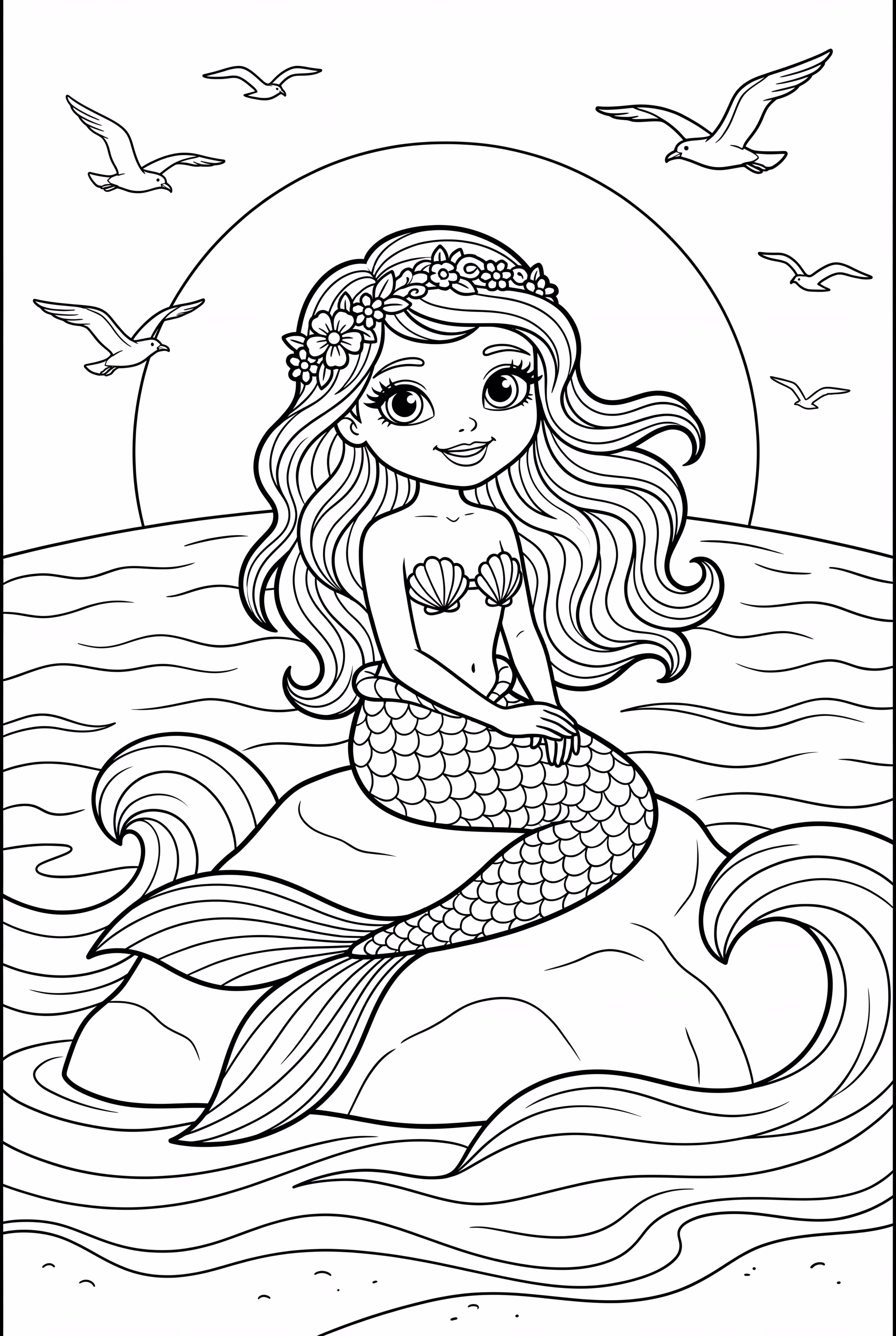 Mermaid at Sunset Beach