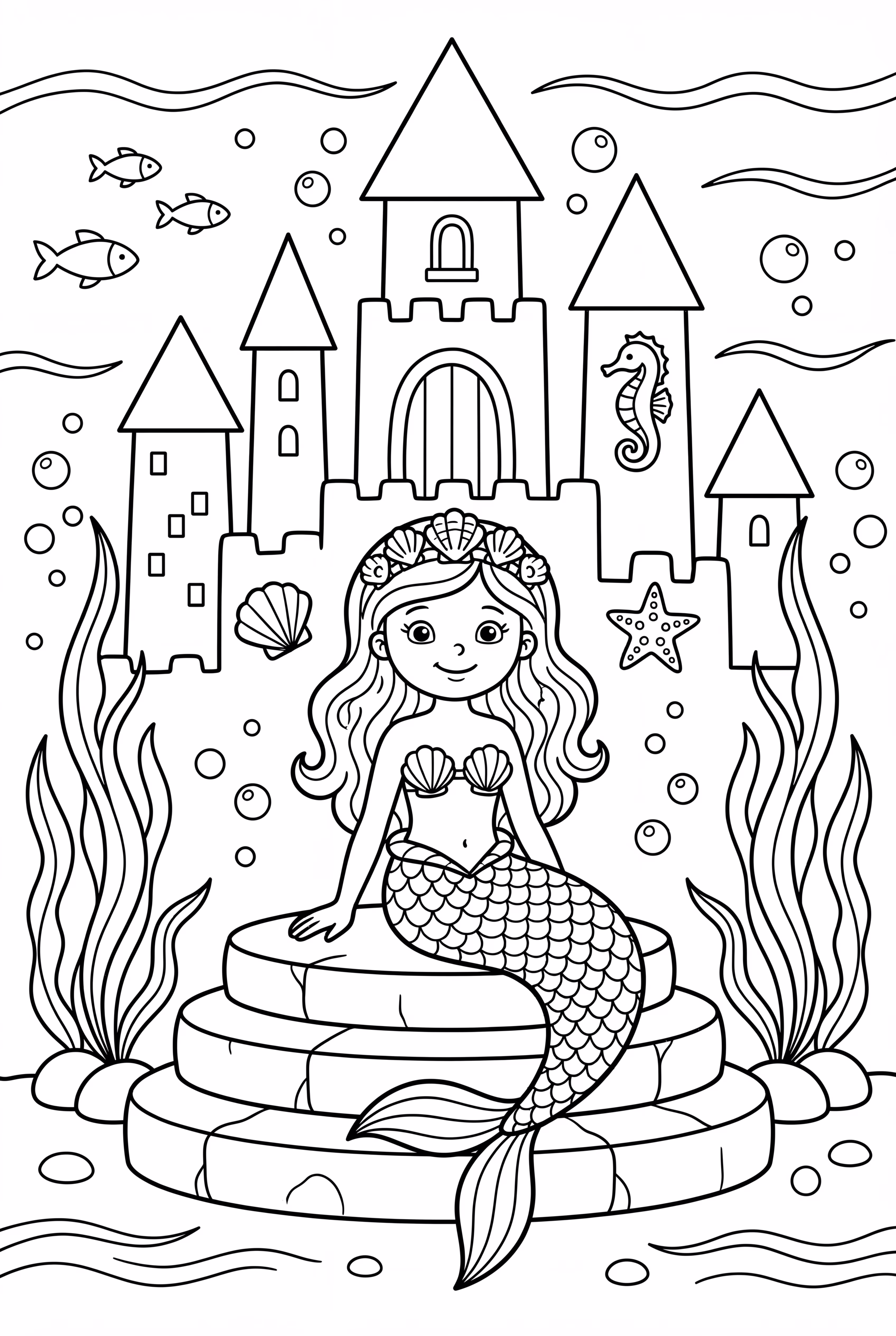 Mermaid In A Coral Castle