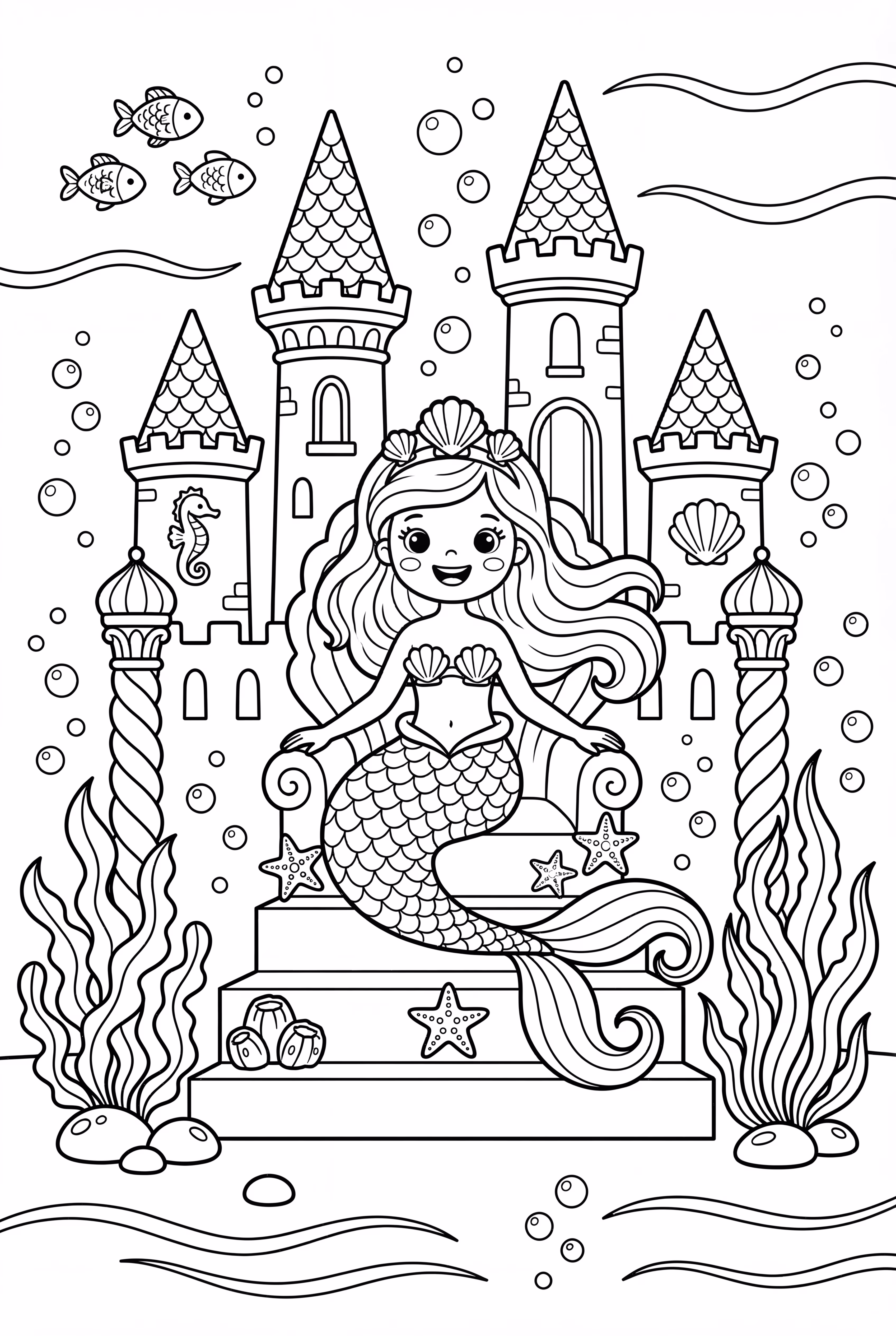 Mermaid In A Coral Castle