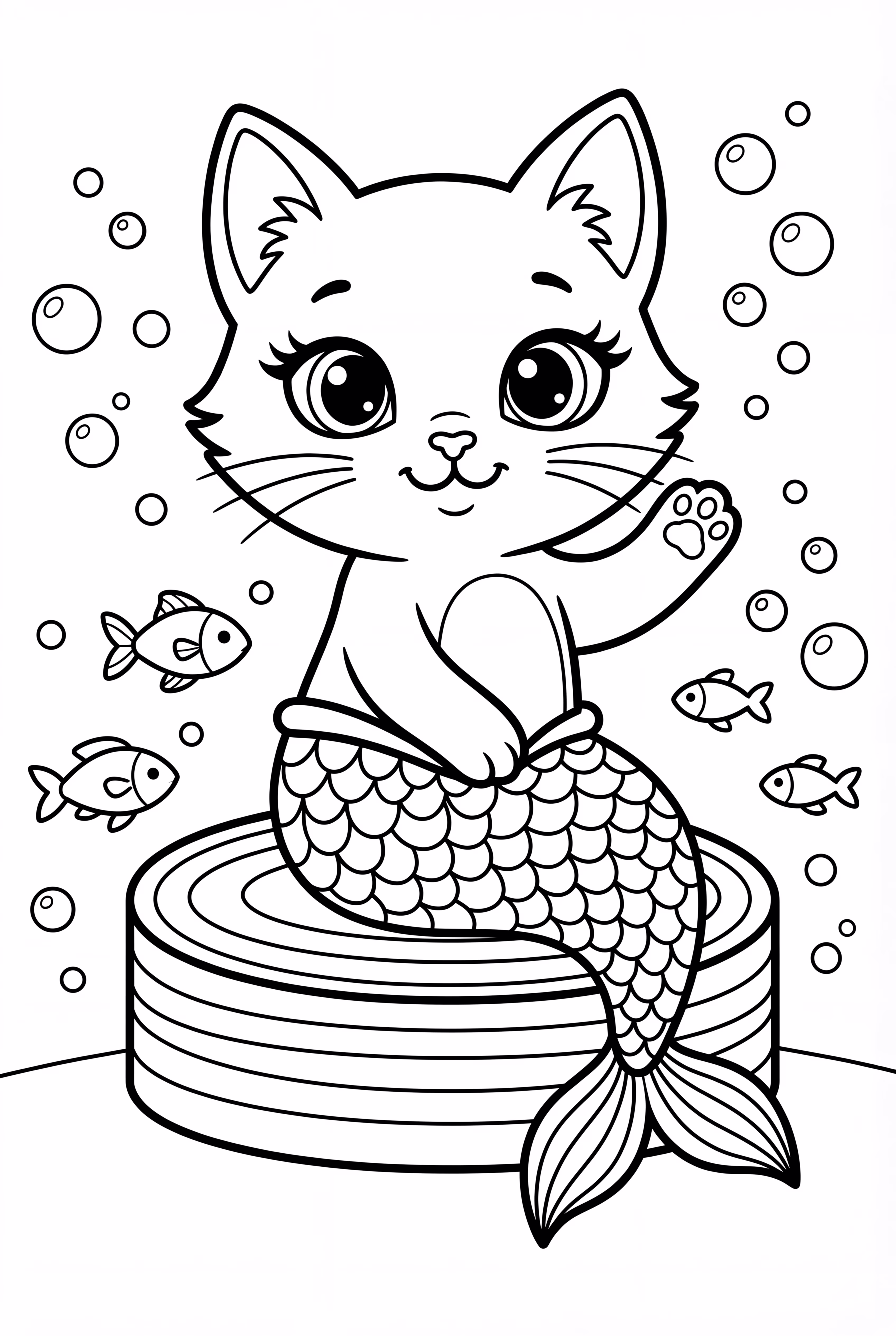 Mermaid Kitty Friend