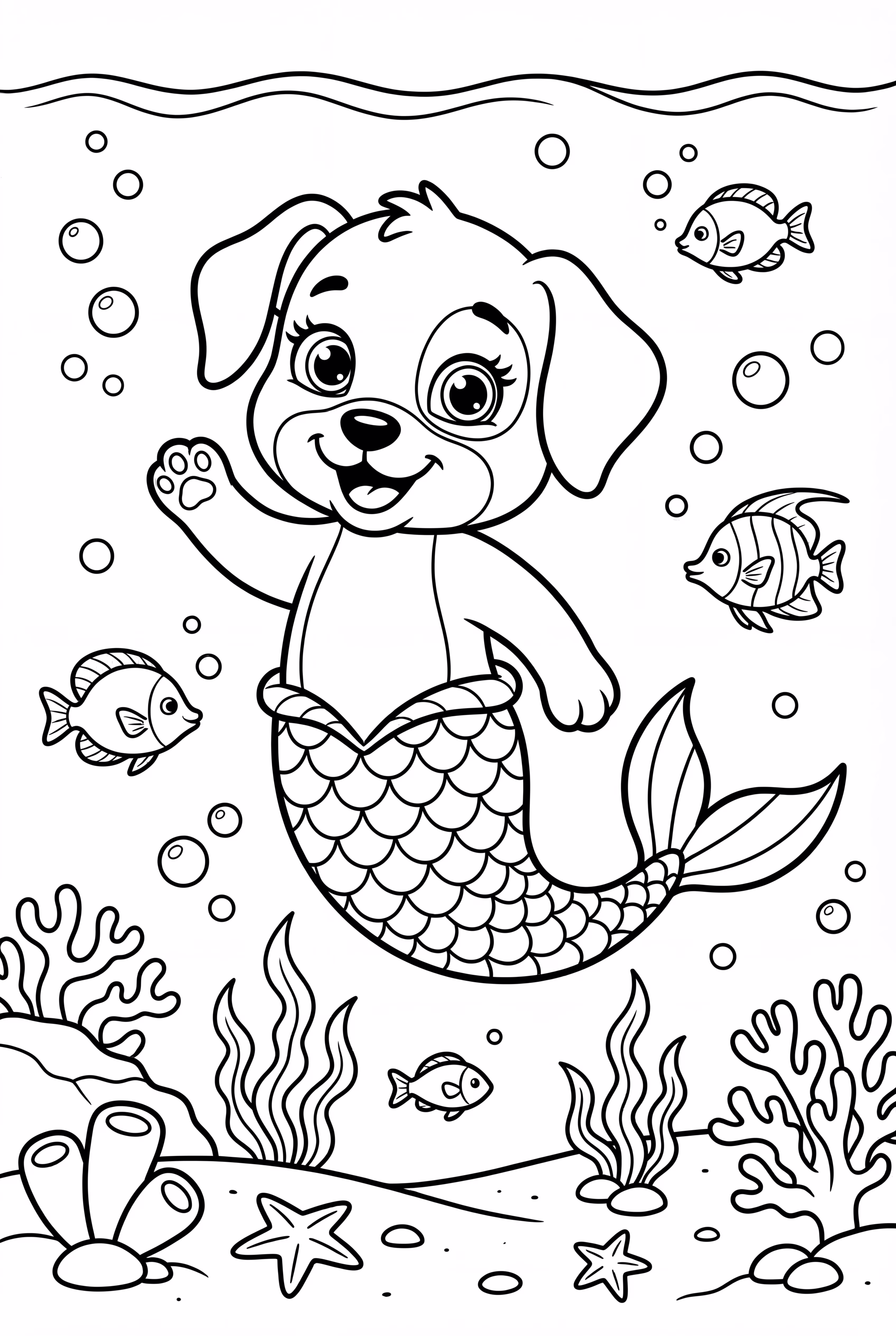 Meerjungfrauen-Hündchen-Spiel-2