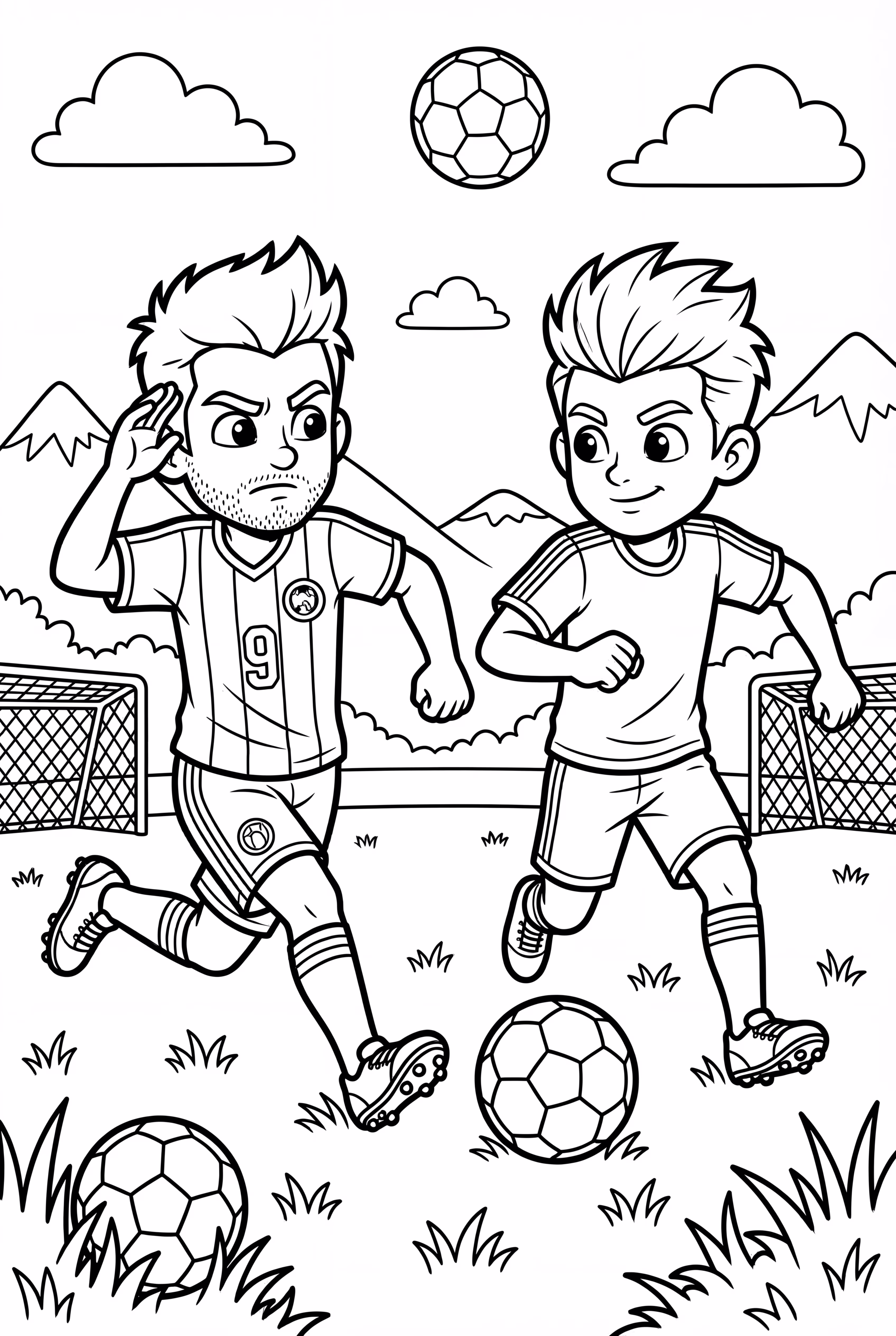 messi and neymar in a dramatic match scene