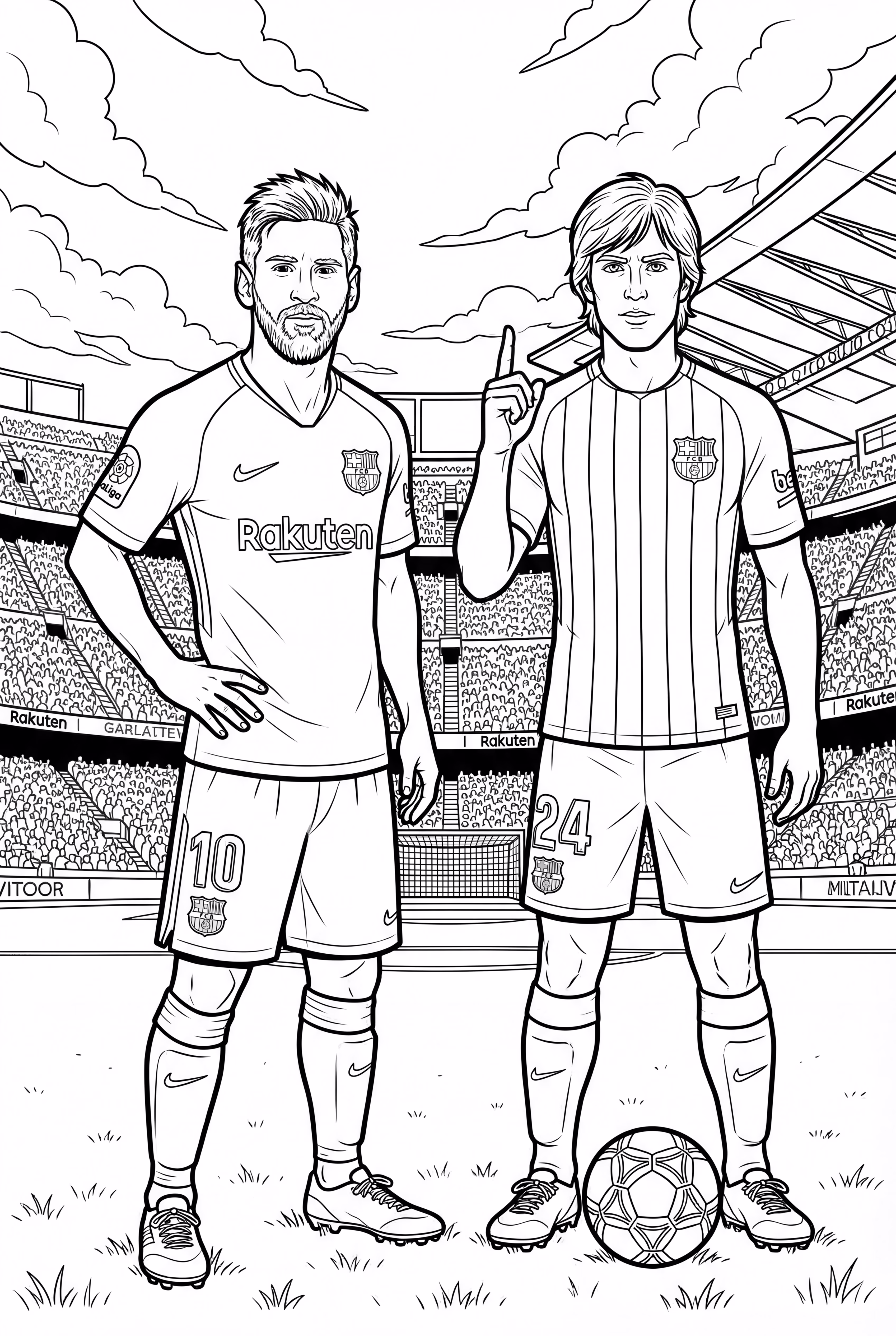 梅西和内马尔在比赛前策划