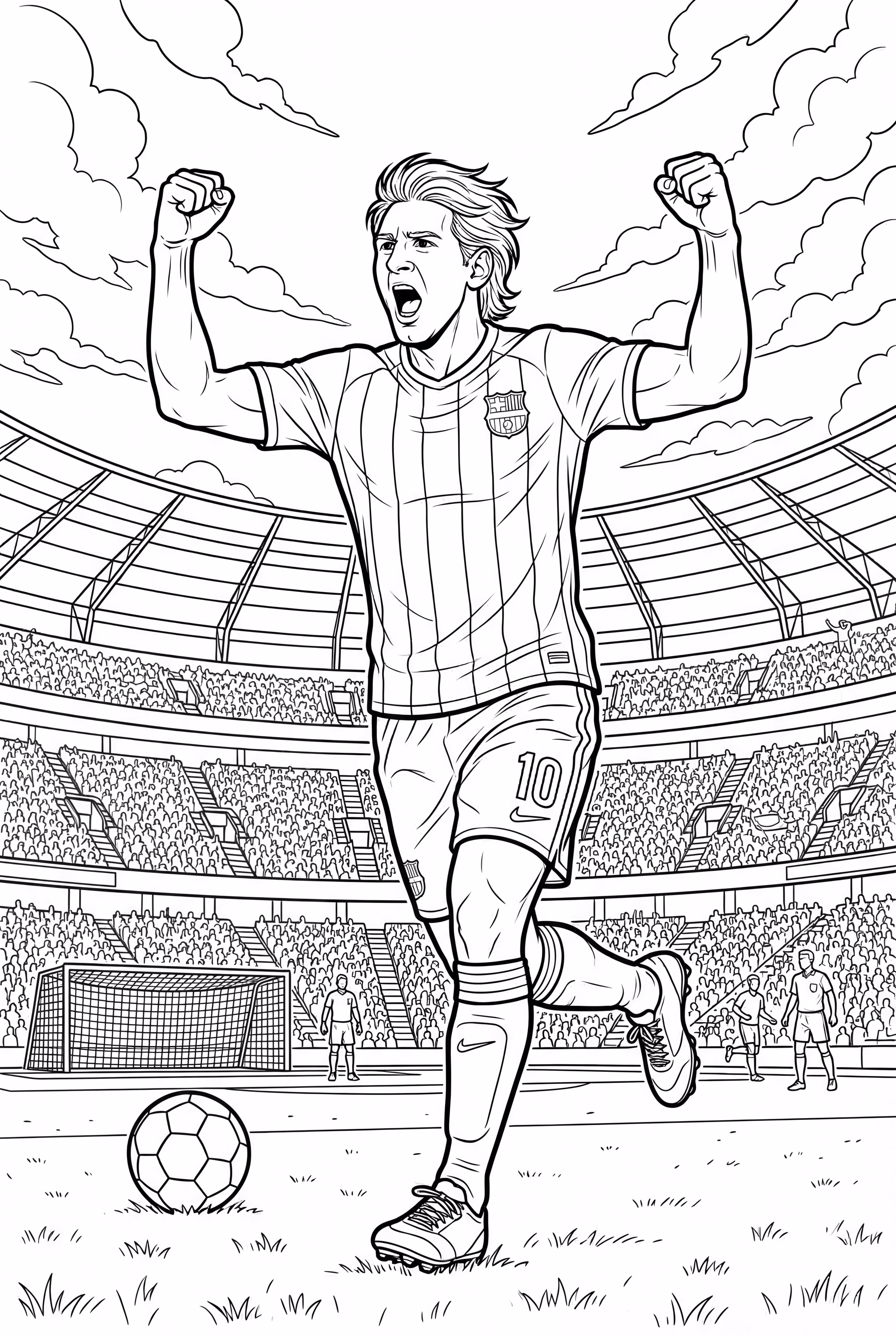 messi celebrating a goal