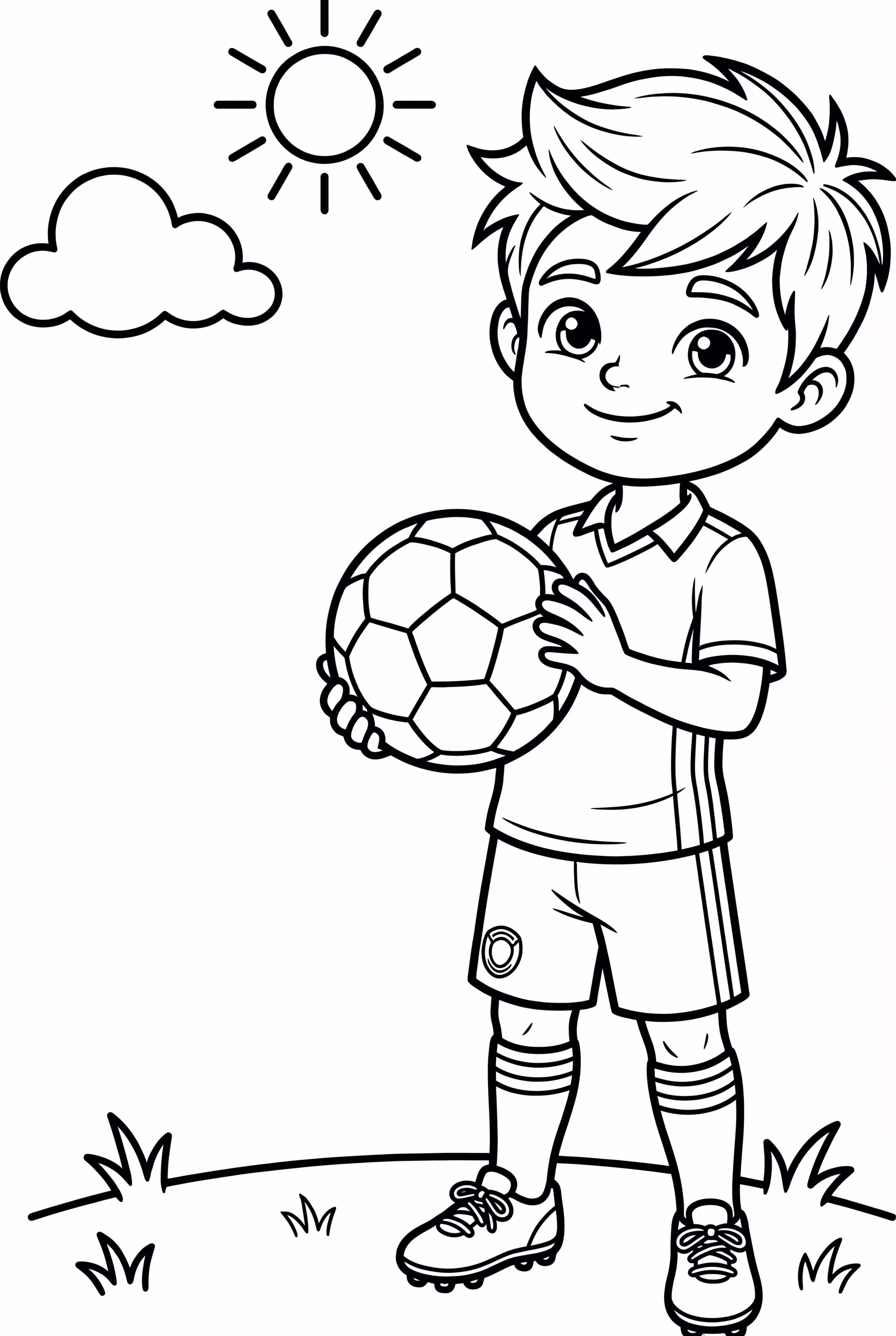 梅西的小粉丝抱着足球