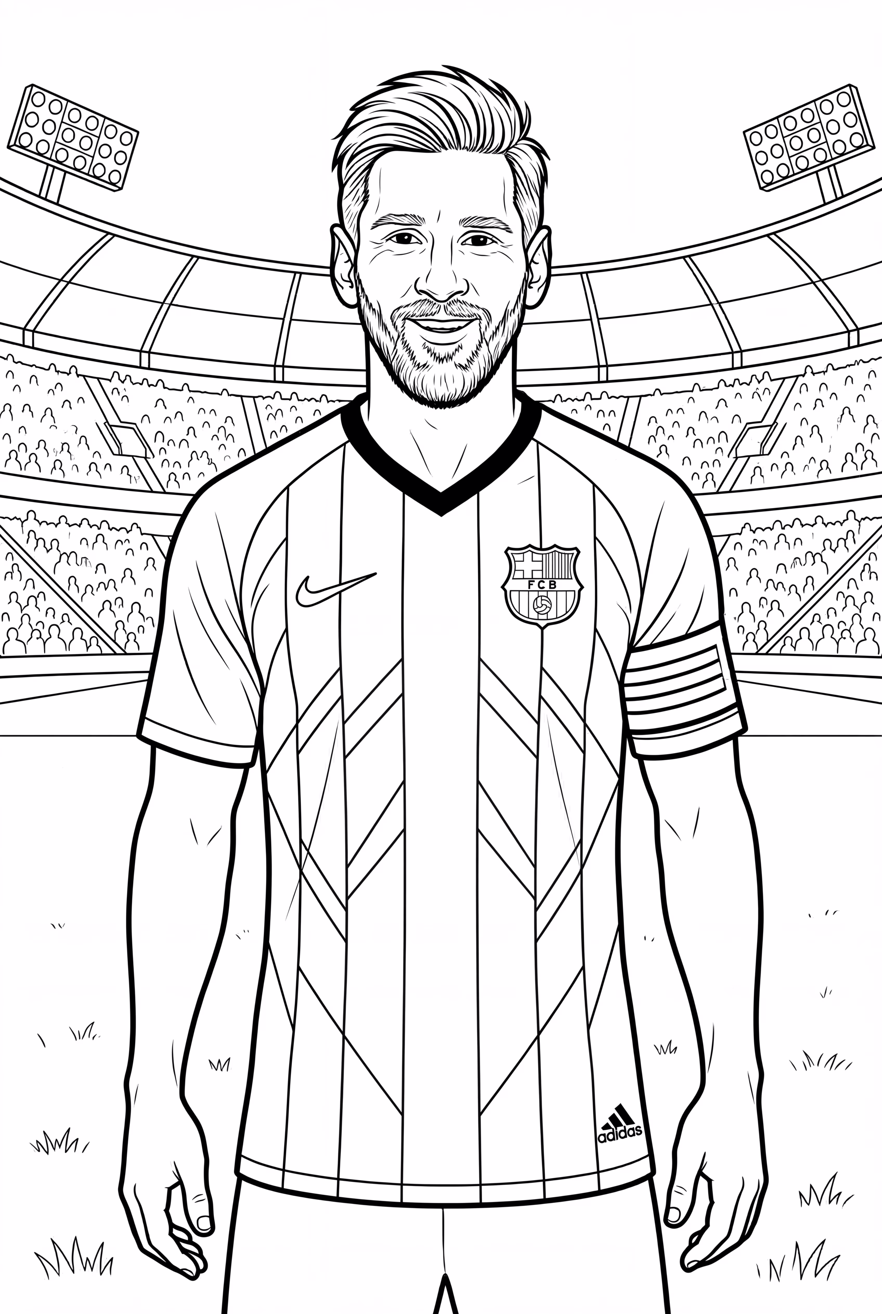 梅西微笑穿球衣