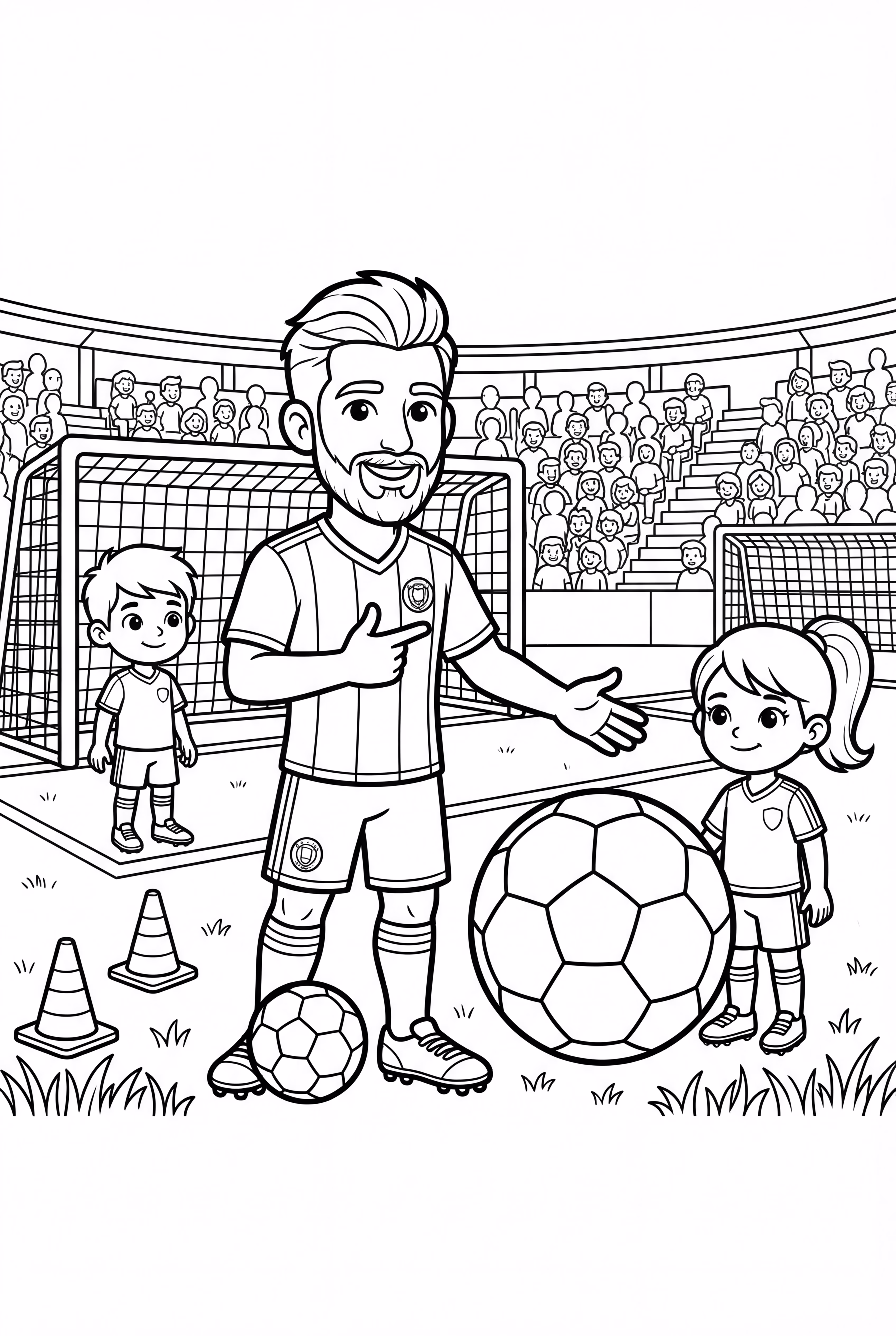 messi teaching kids how to play soccer-2