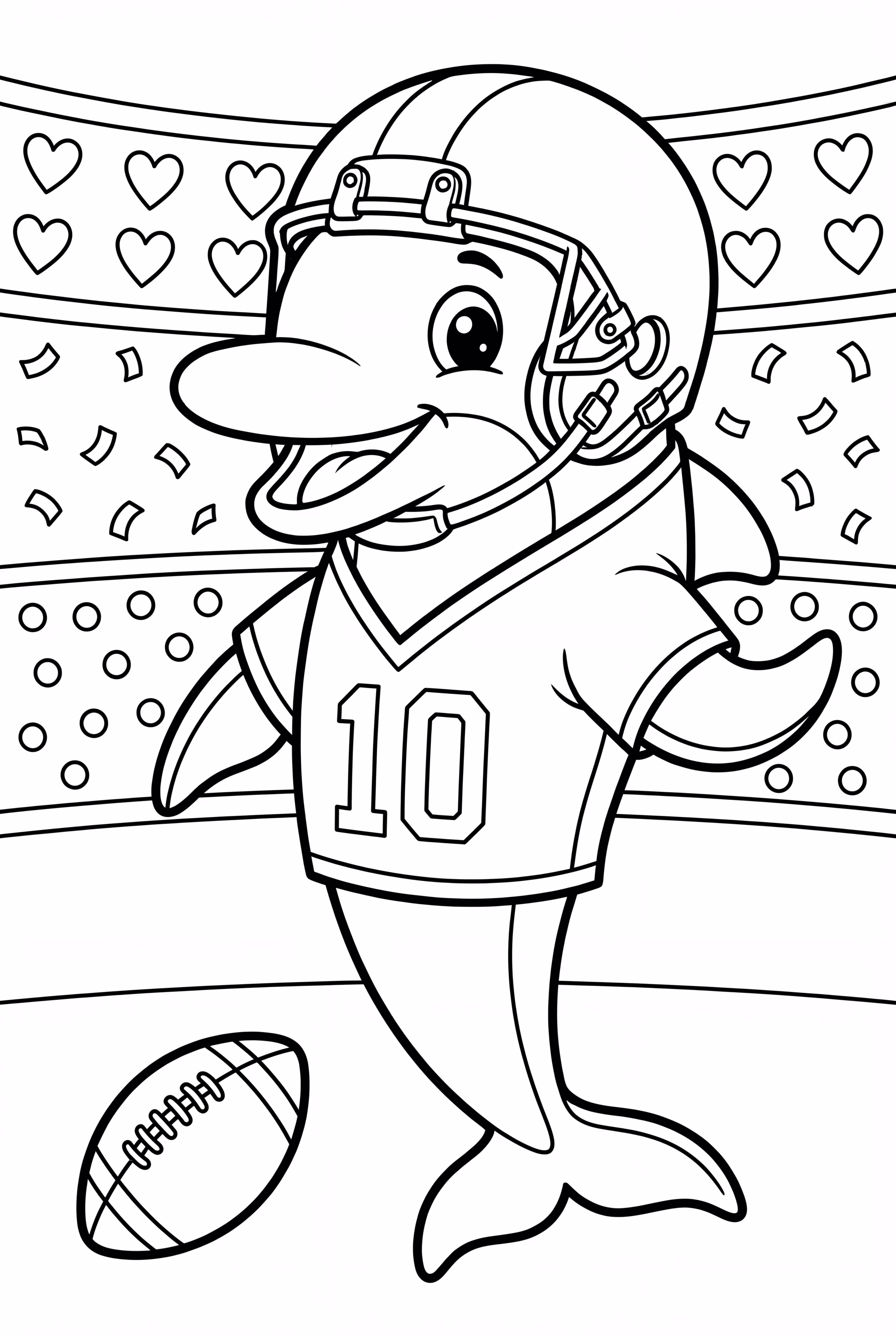 Miami Dolphins Mascot at a Game