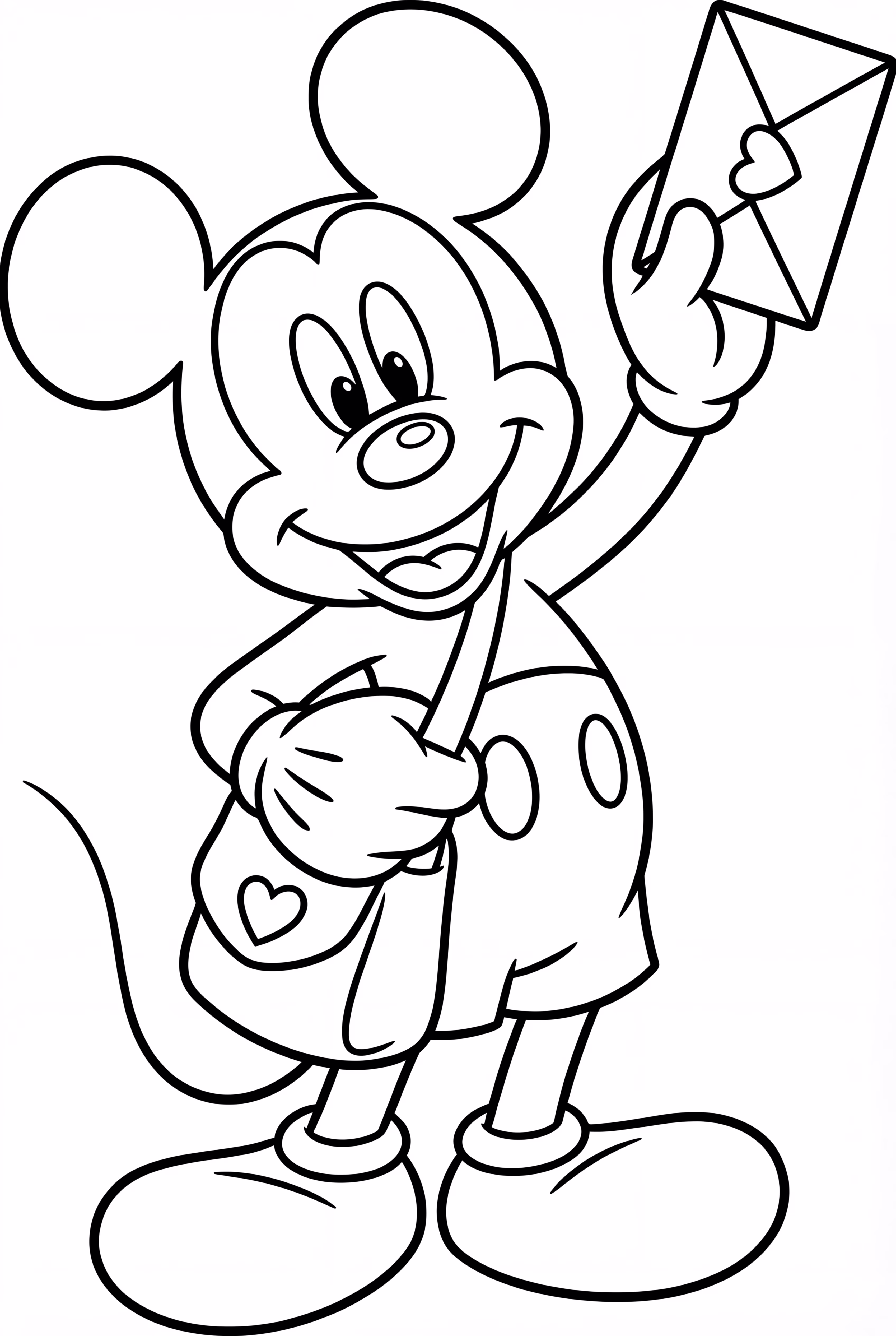 Mickey Mouse Delivering Valentines Mail