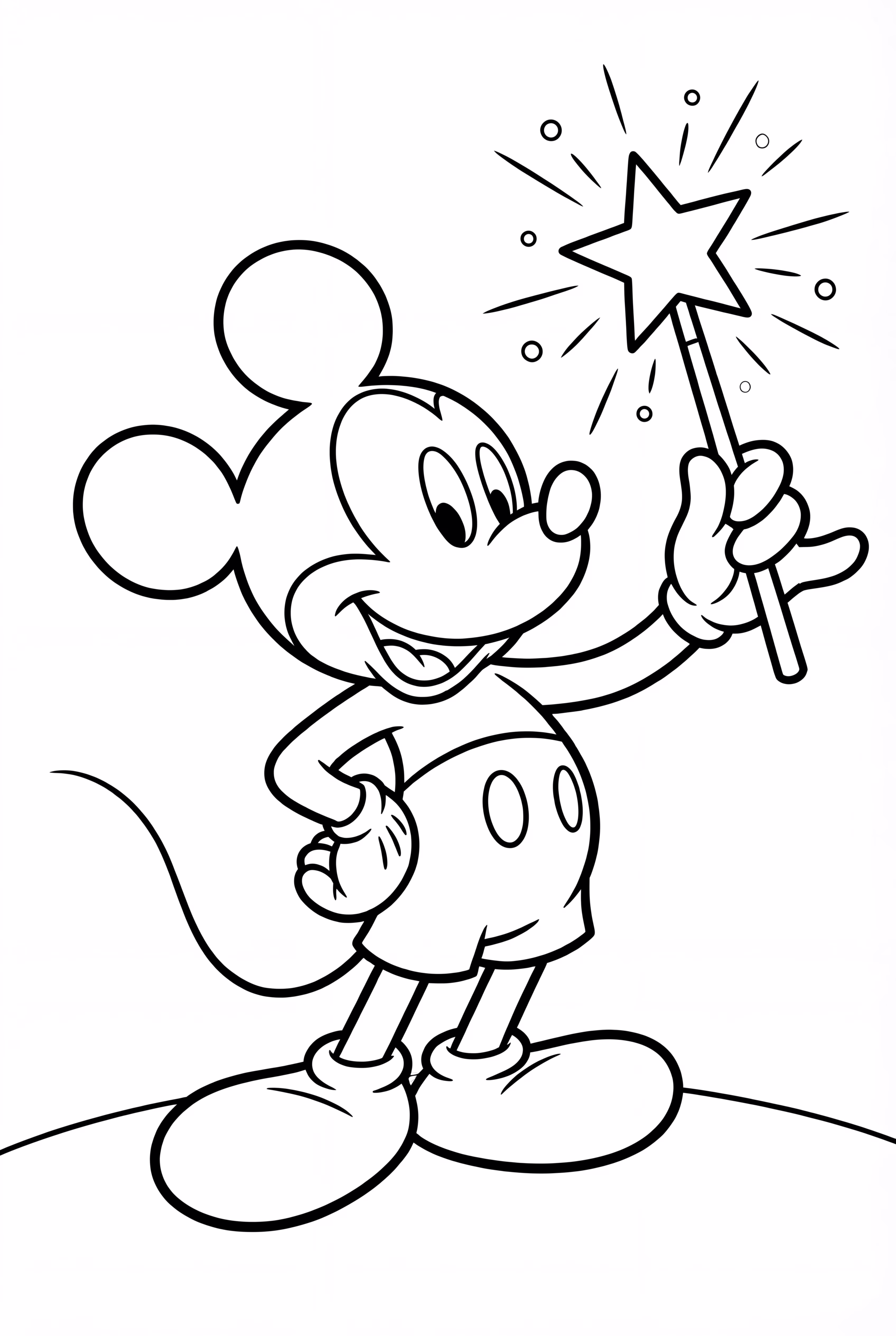 Mickey Mouse Holding Star Wand