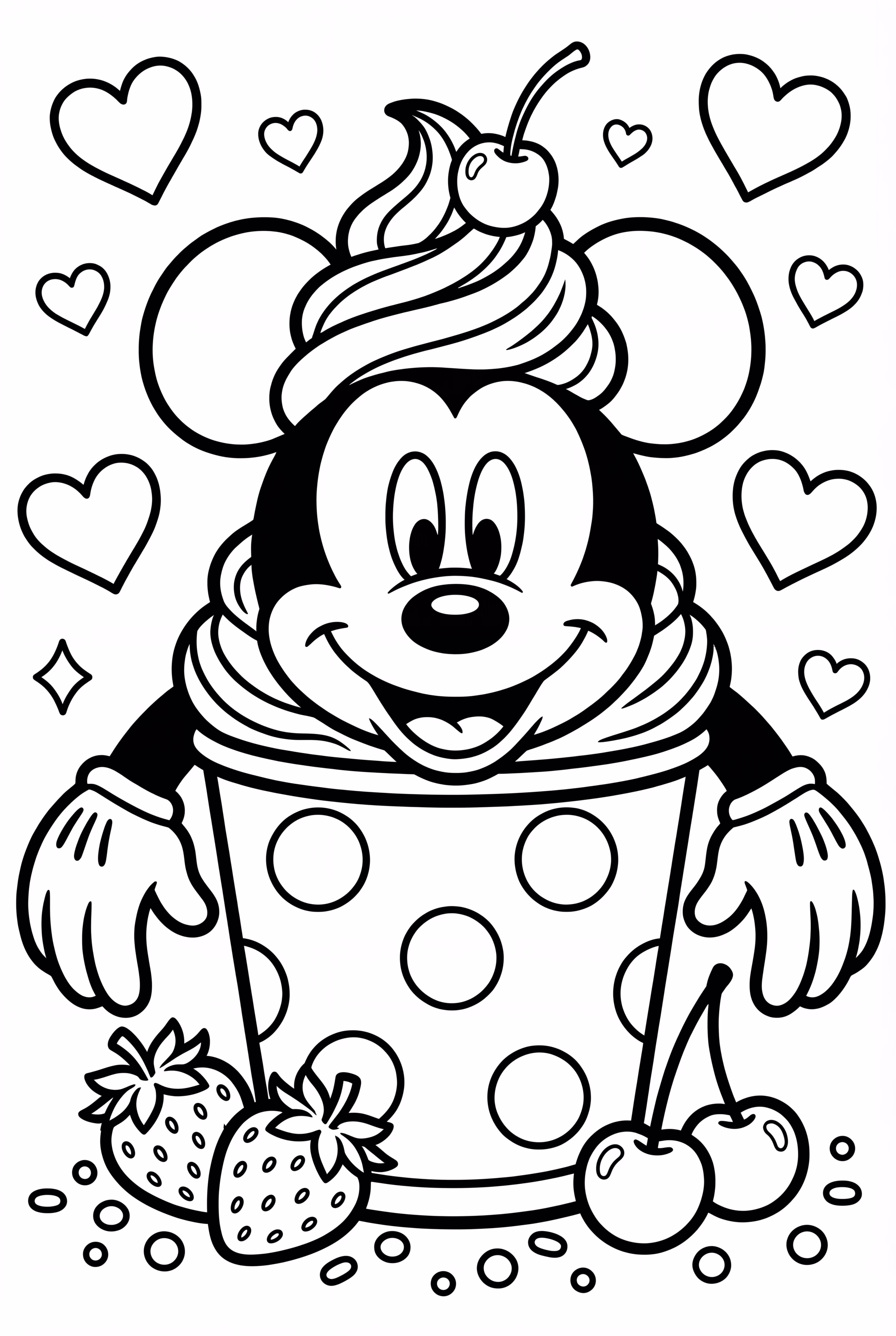 Mickey Mouse ice cream cup