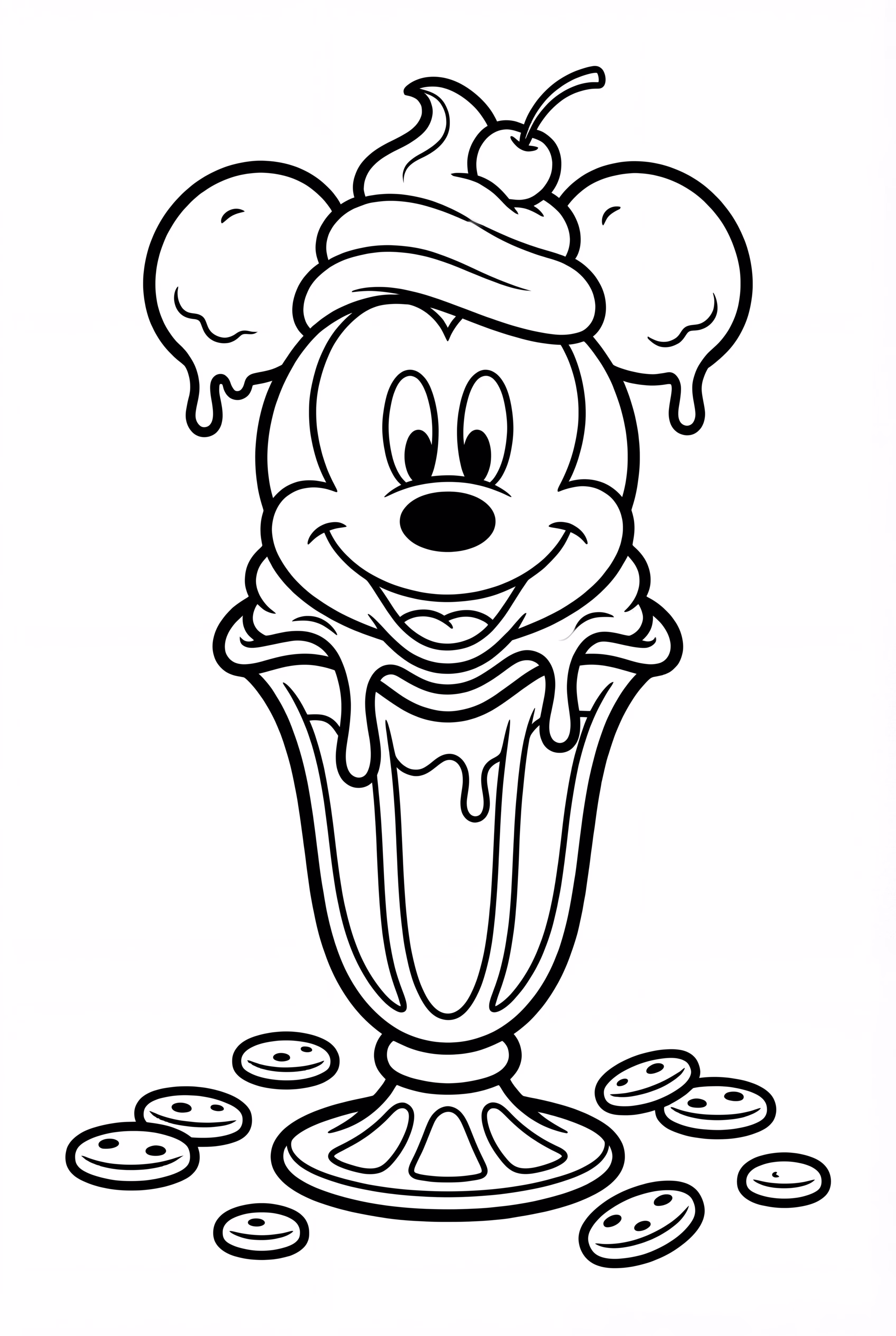 Mickey Mouse ice cream cup