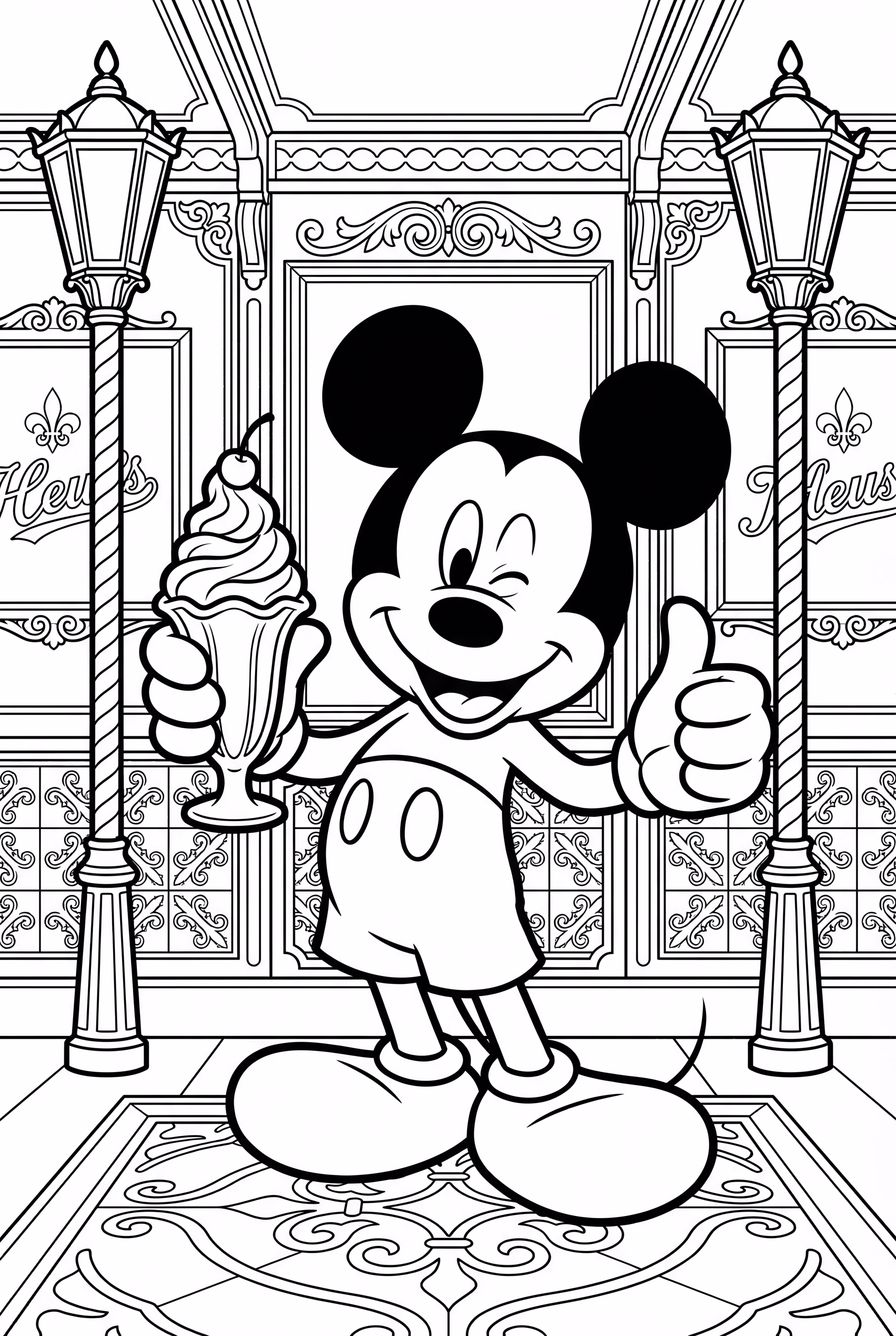 Mickey Mouse Ice Cream Treat