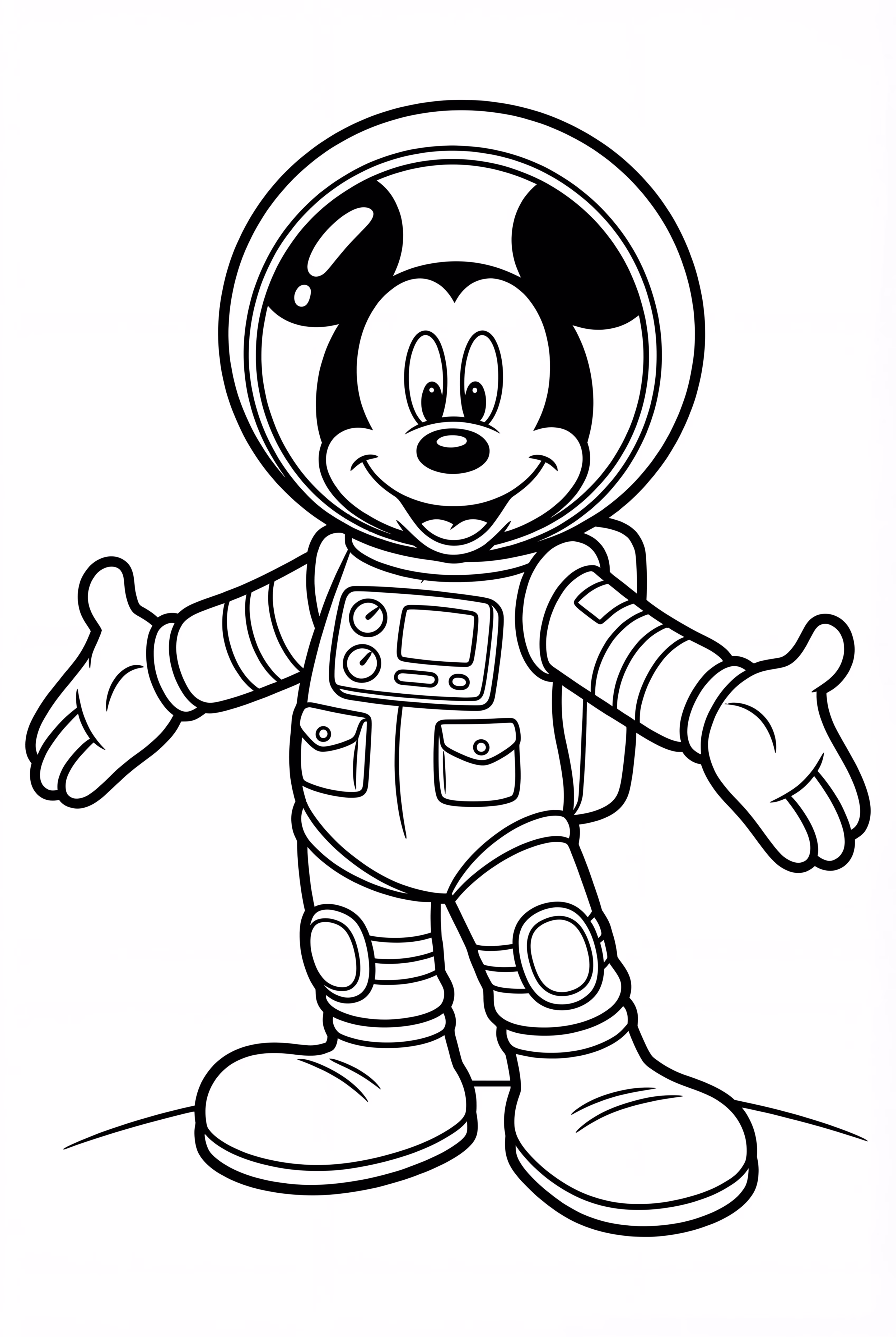 Mickey Mouse In Astronaut Suit