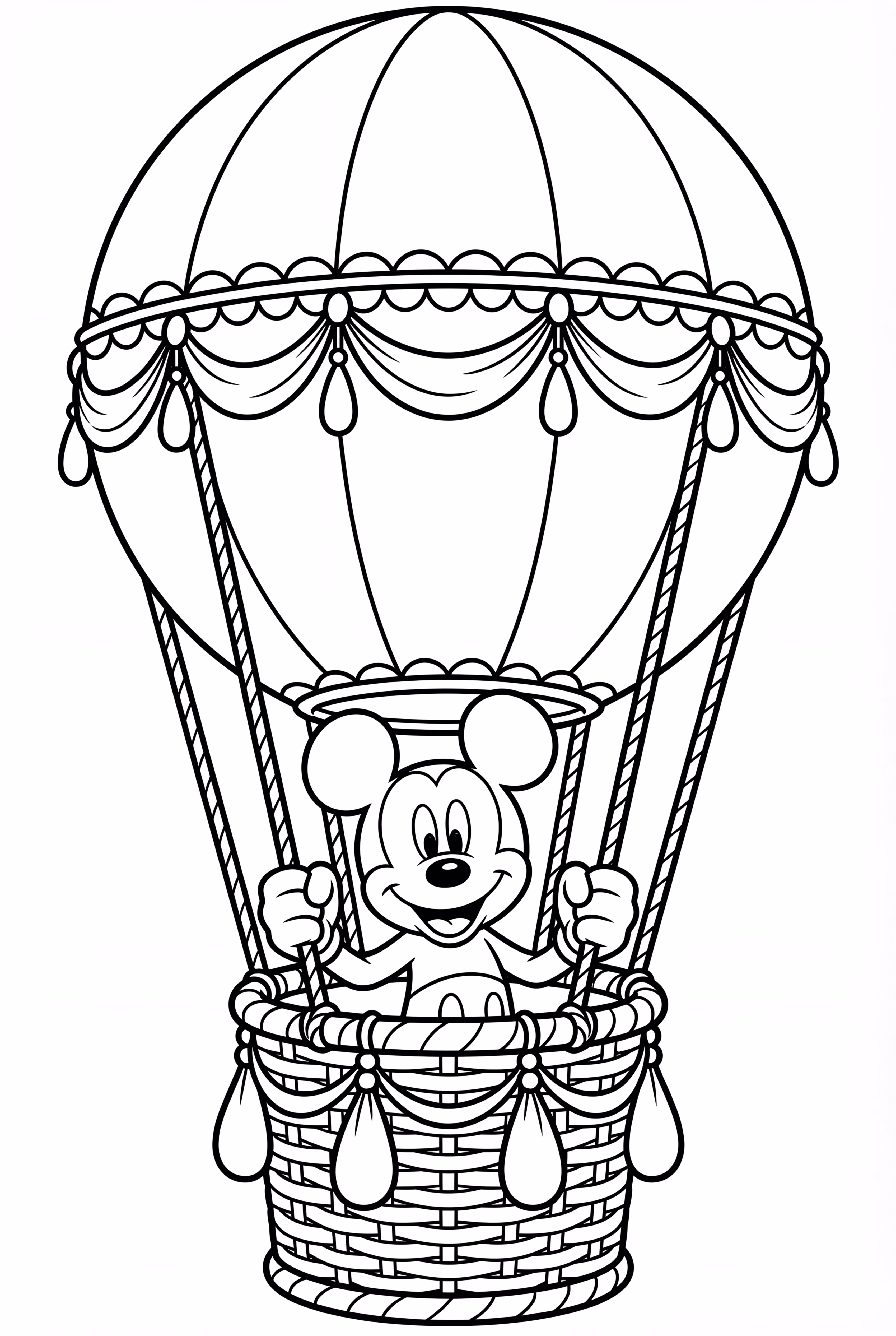 Mickey Mouse In Hot Air Balloon