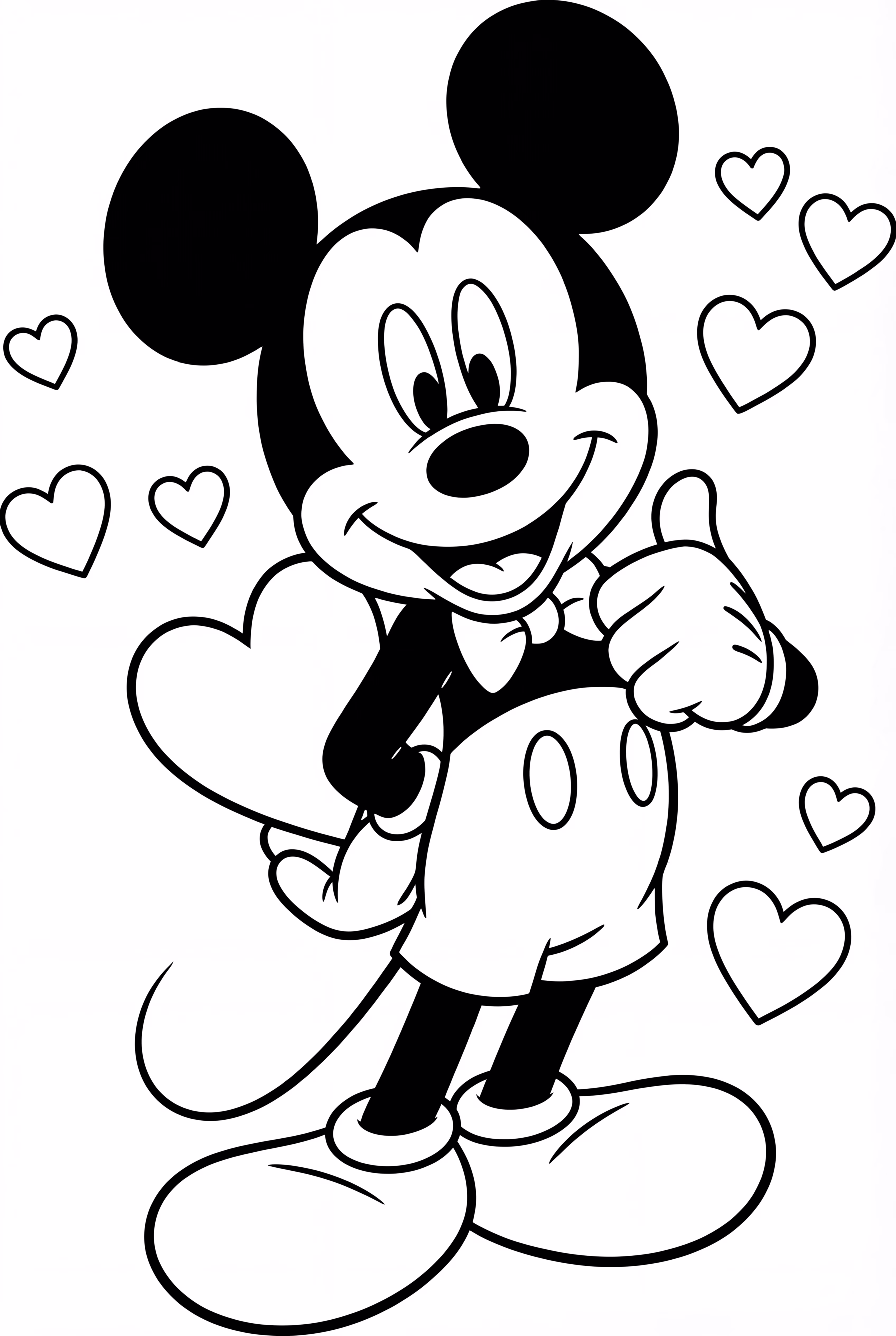 Mickey Mouse Valentine's Day Card
