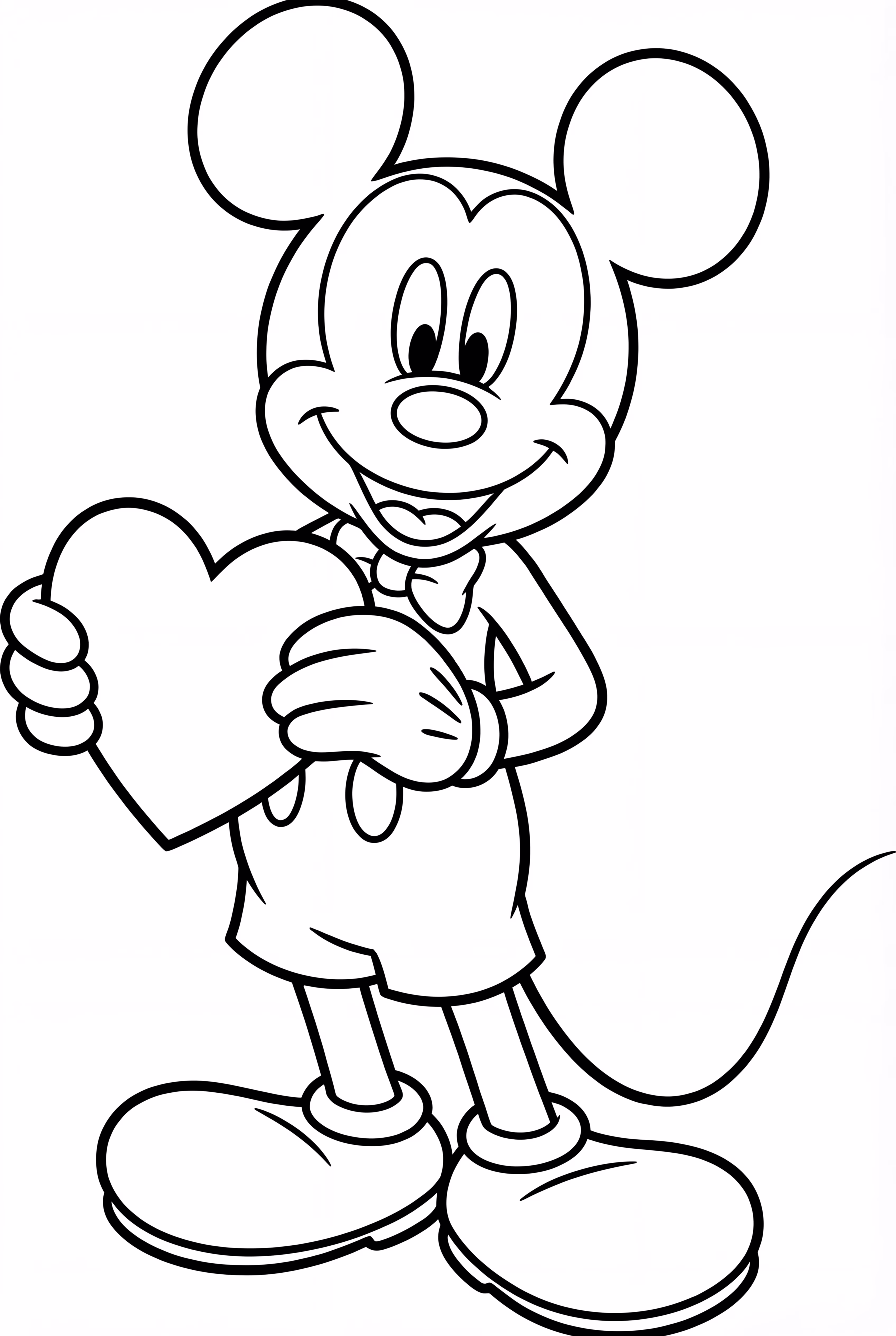 Mickey Mouse Valentine's Day Card