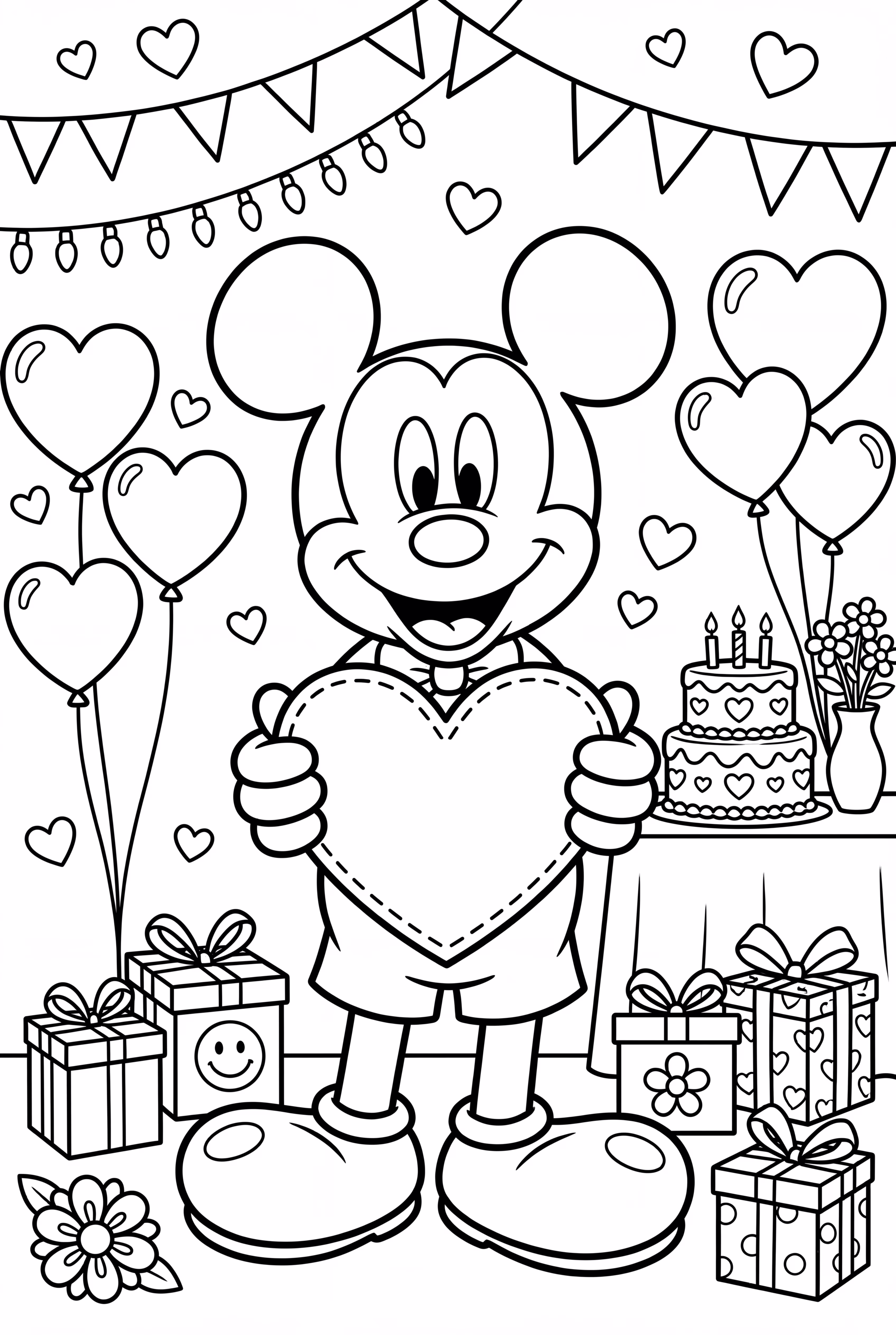 Mickey Mouse Valentines Day Party 'Happy Valentine's Day'