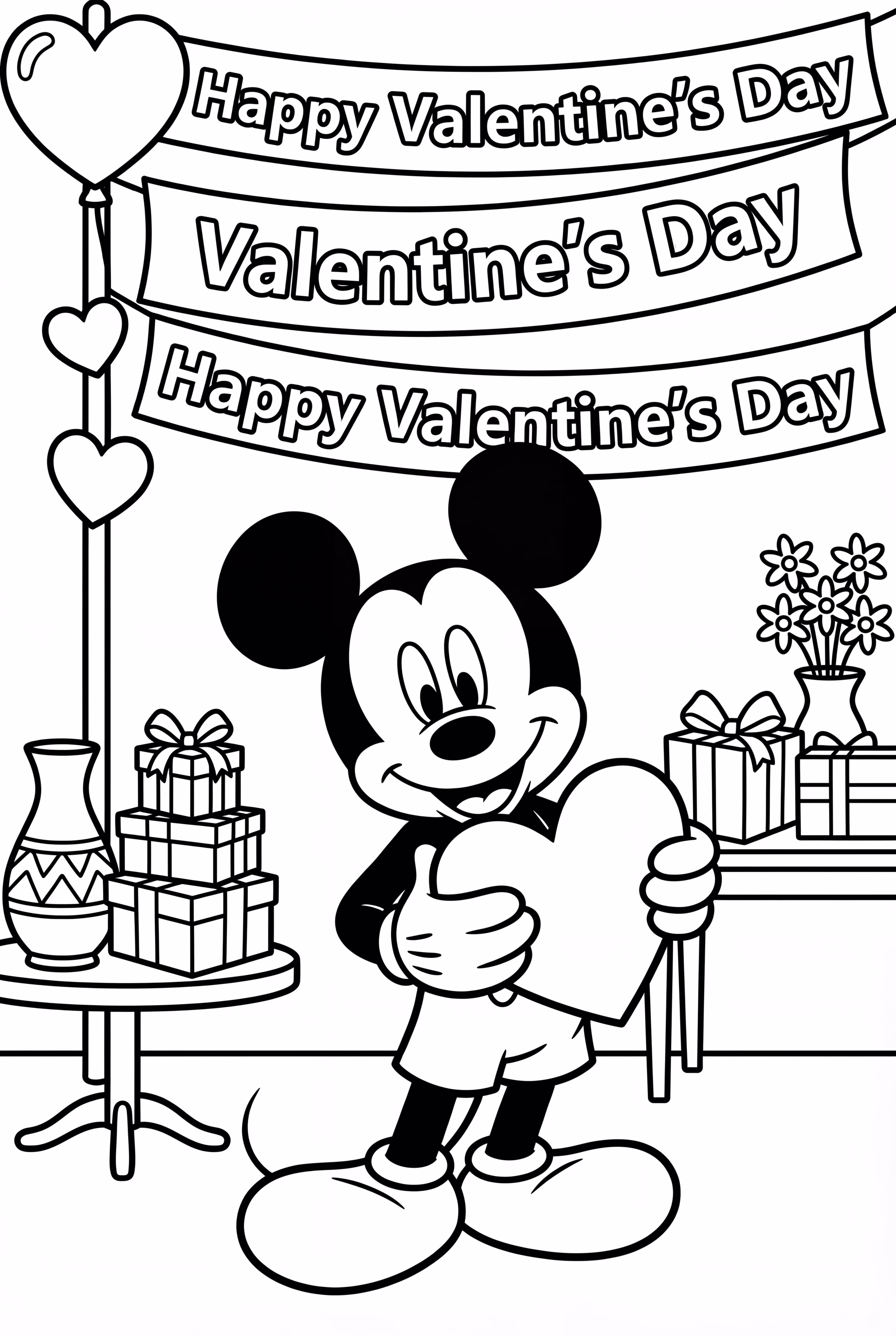 Mickey Mouse Valentines Day Surprise 'Happy Valentine's Day'