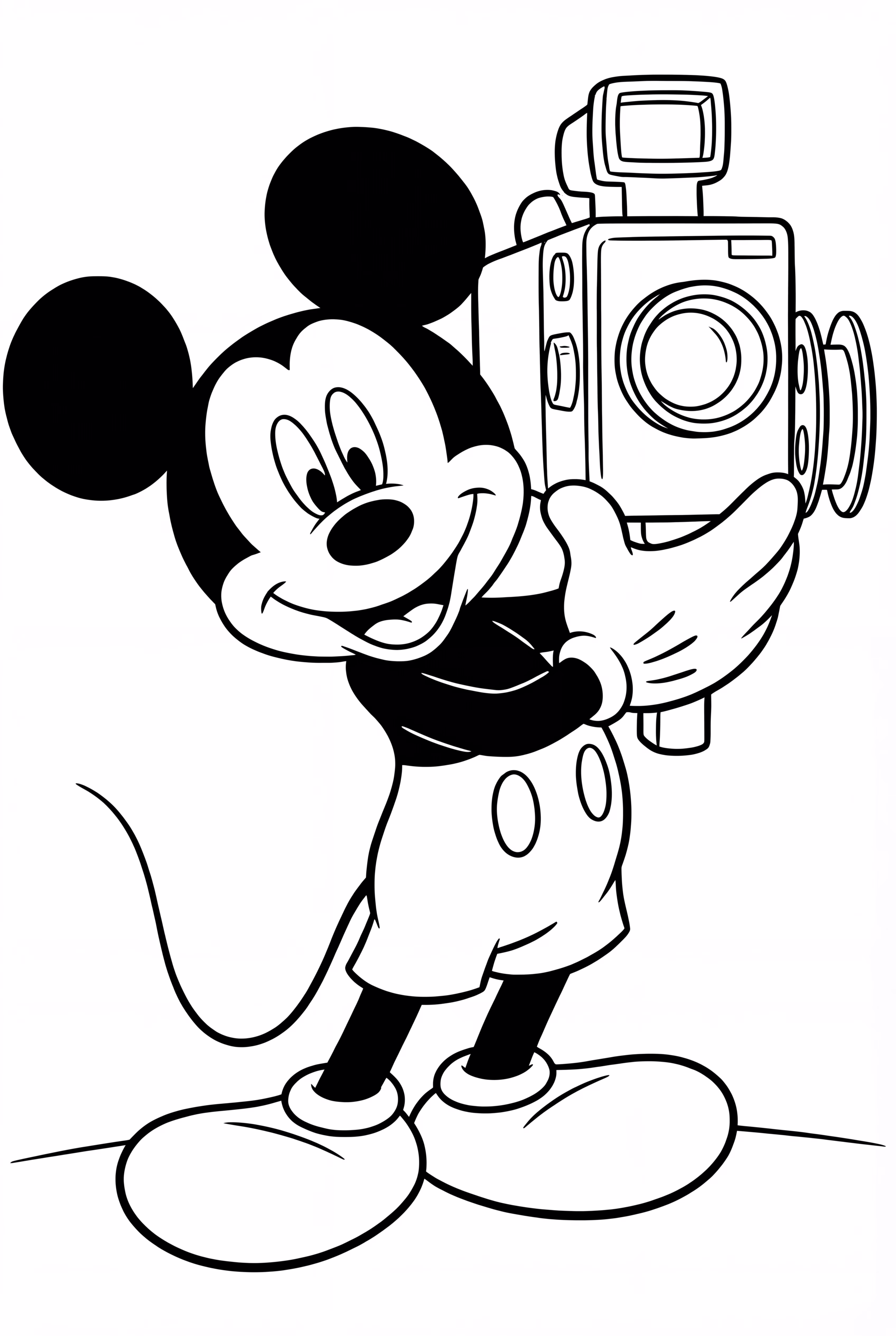 Mickey Mouse With Movie Camera