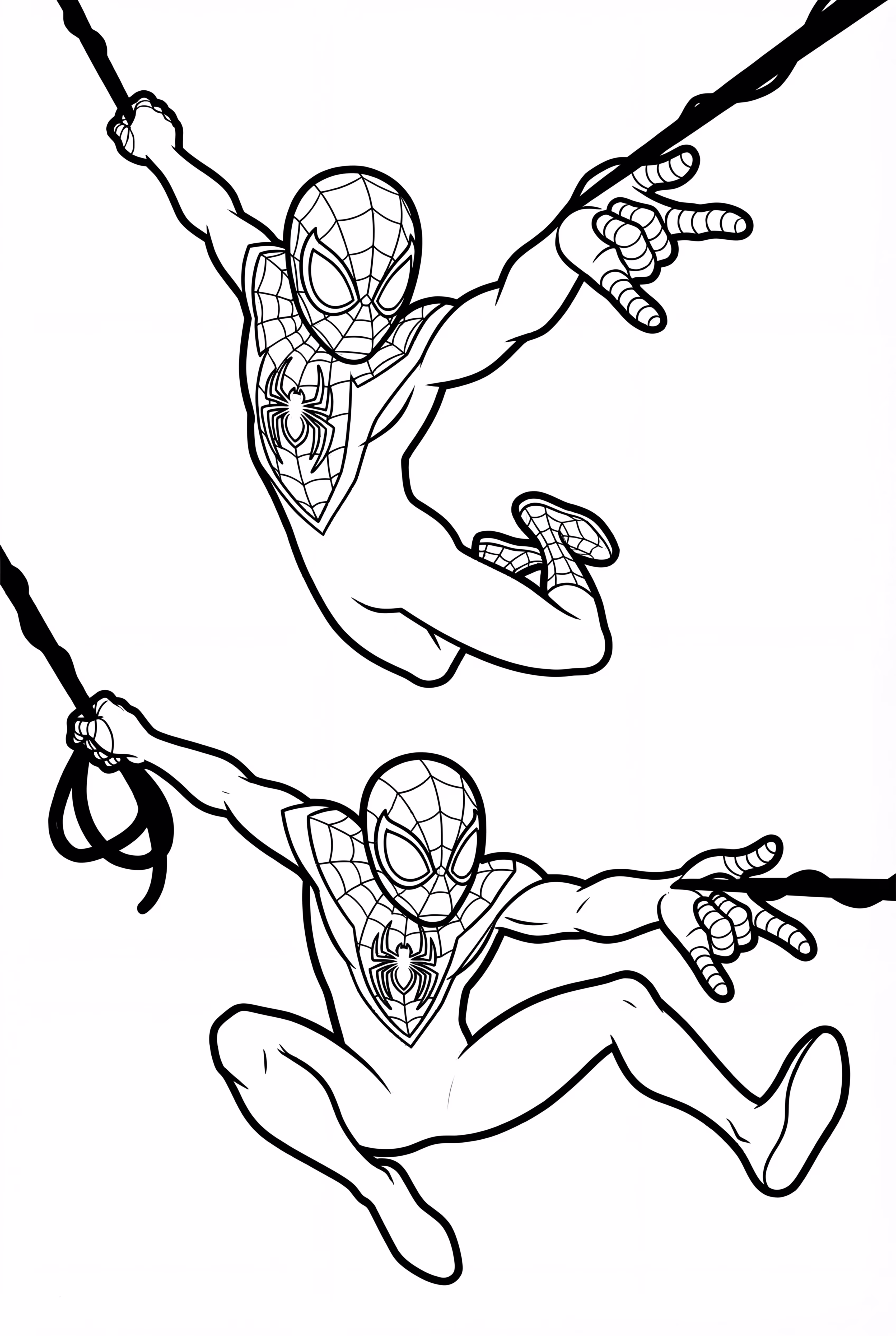 Miles Morales Fighting Venom