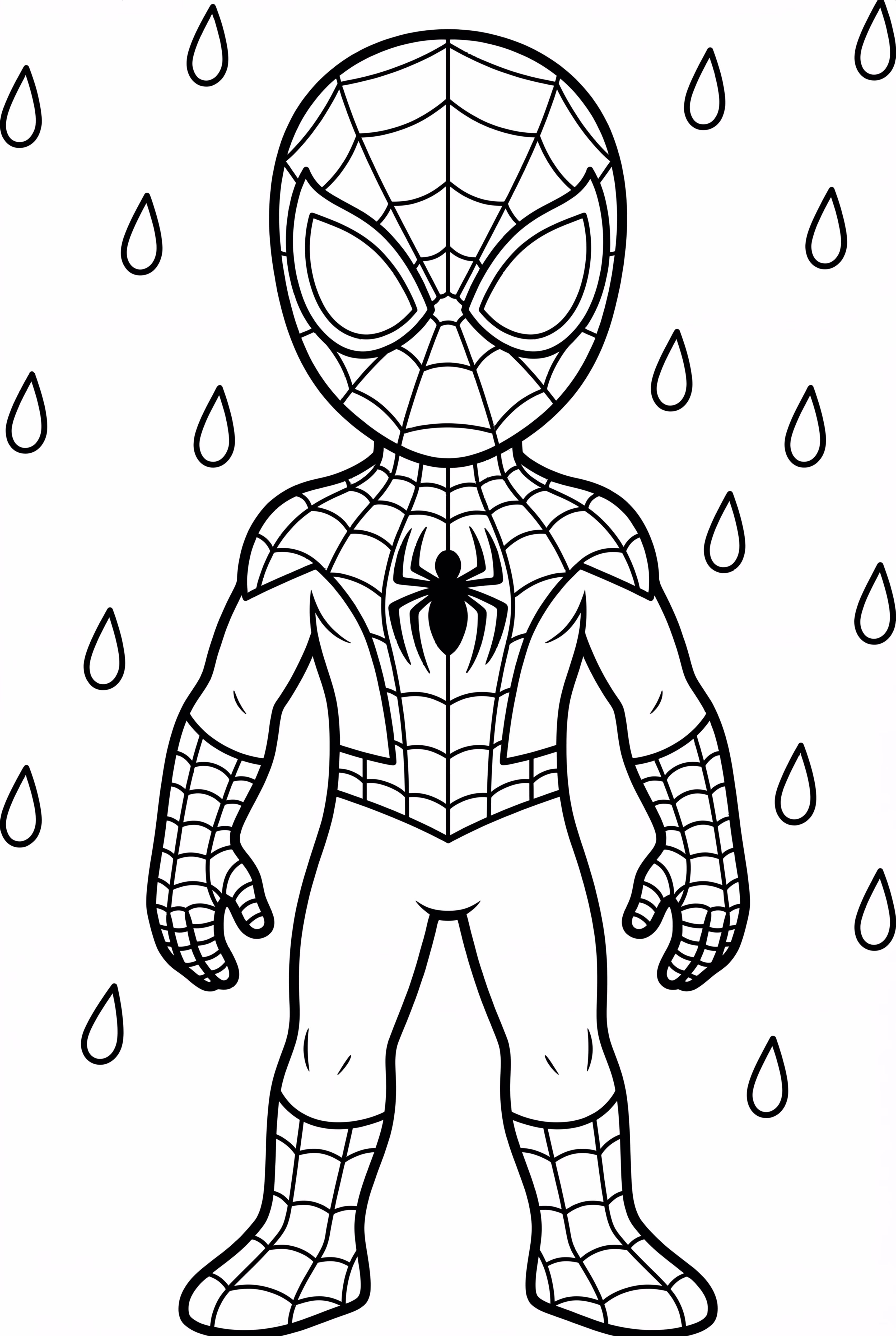 Miles Morales In Rainy Night Scene