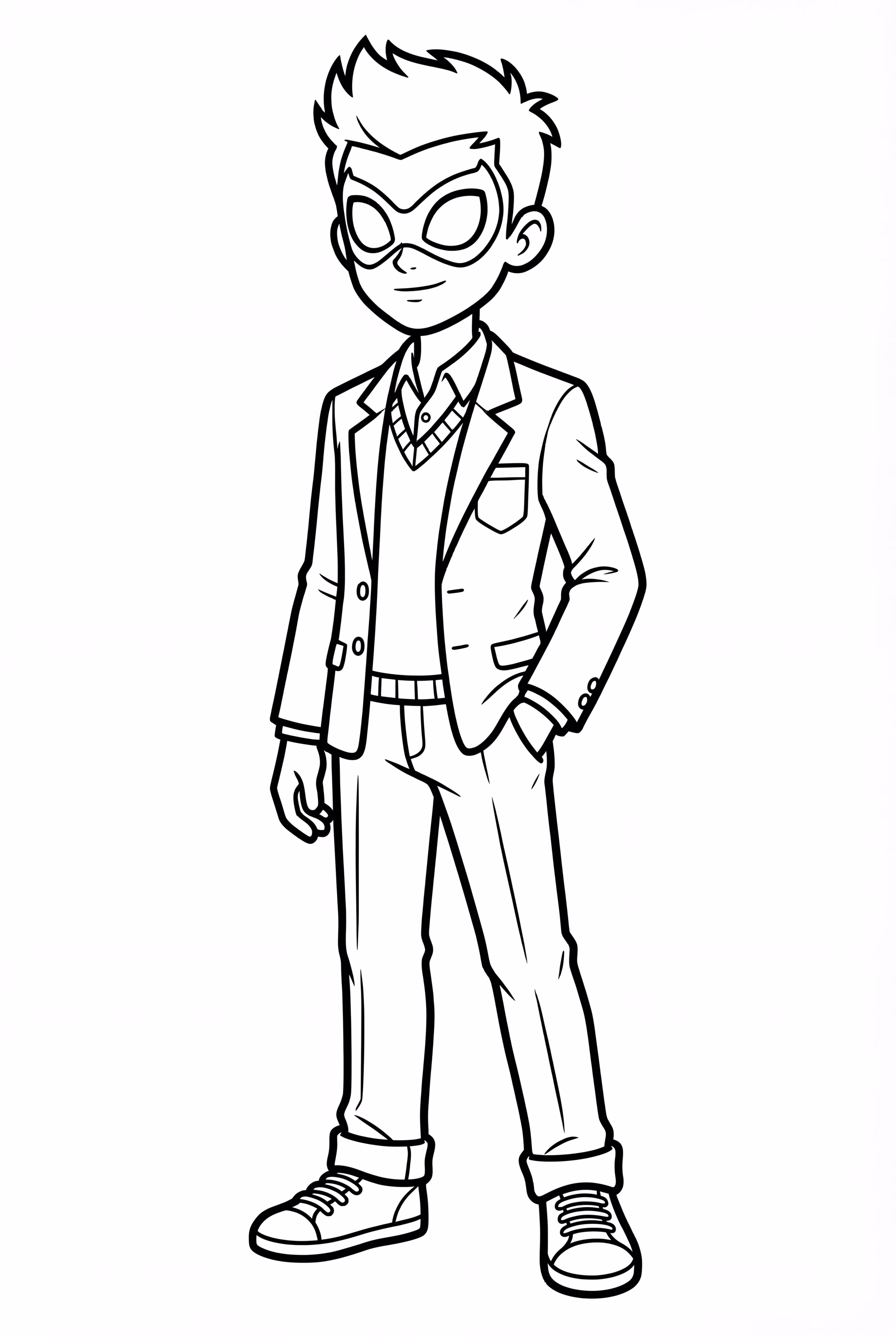 Miles Morales con uniforme escolar