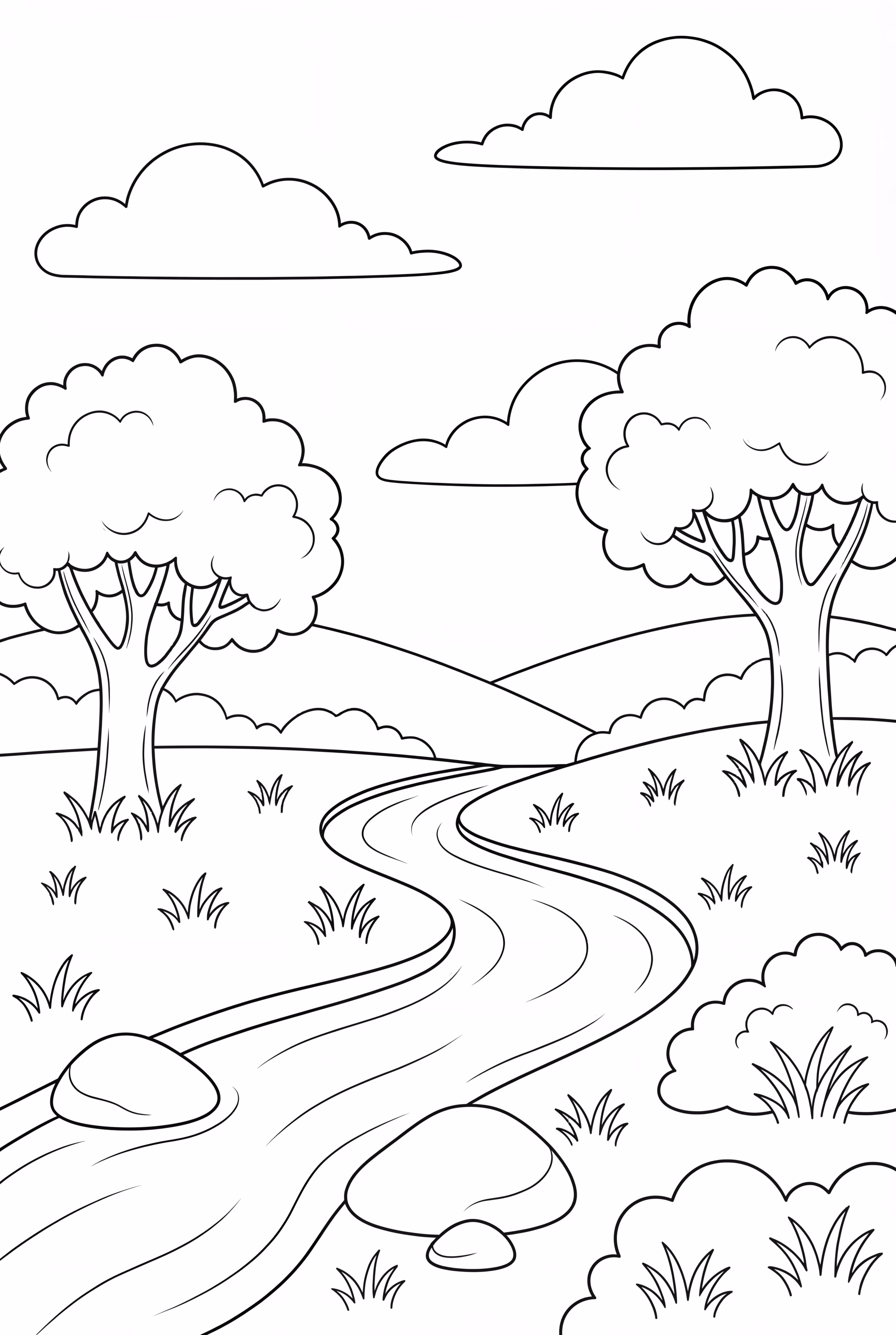 Mindfulness Nature Scene With A Gentle Stream