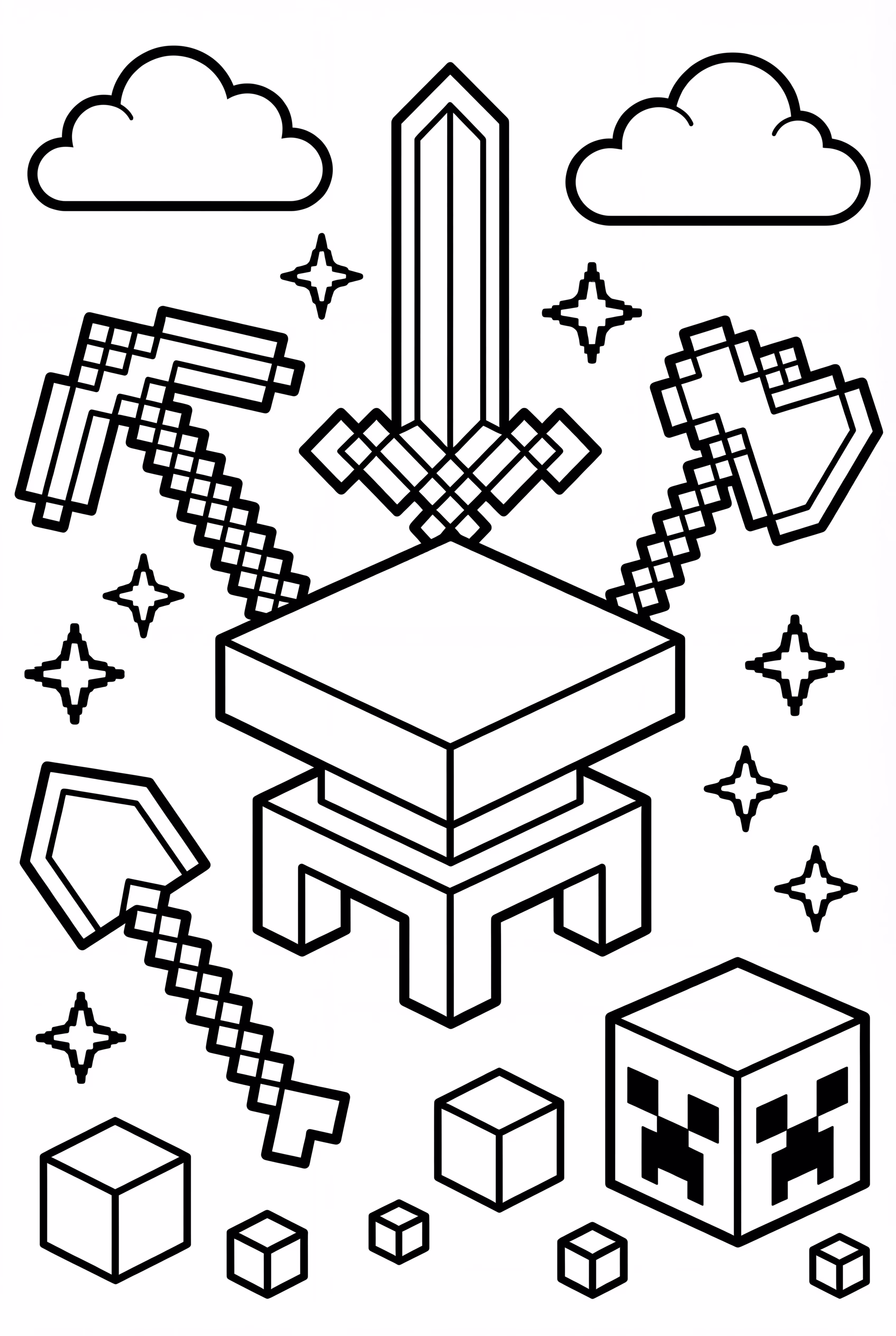 我的世界铁砧制作钻石工具