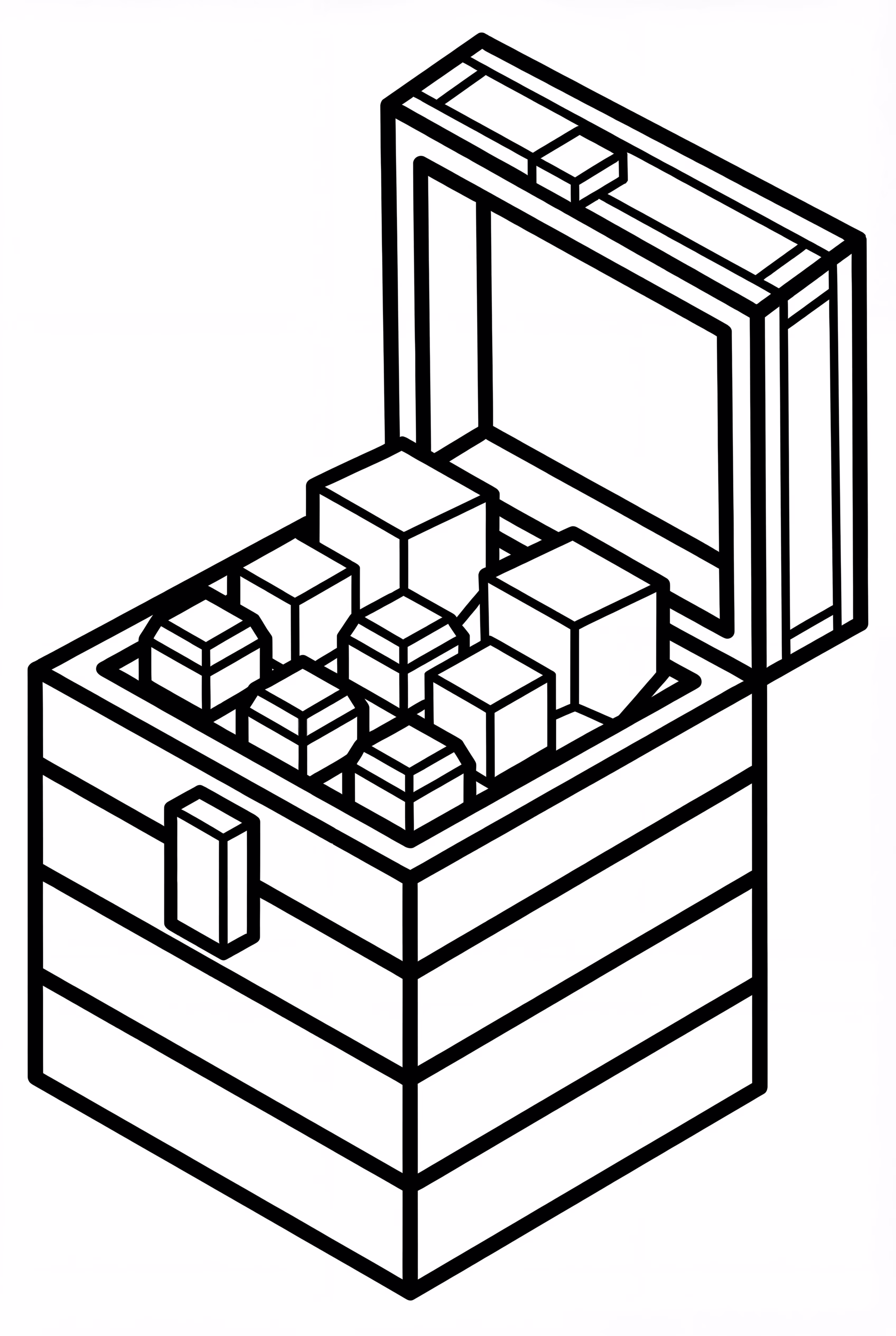 マインクラフトの宝箱（ゴールドナゲット入り）