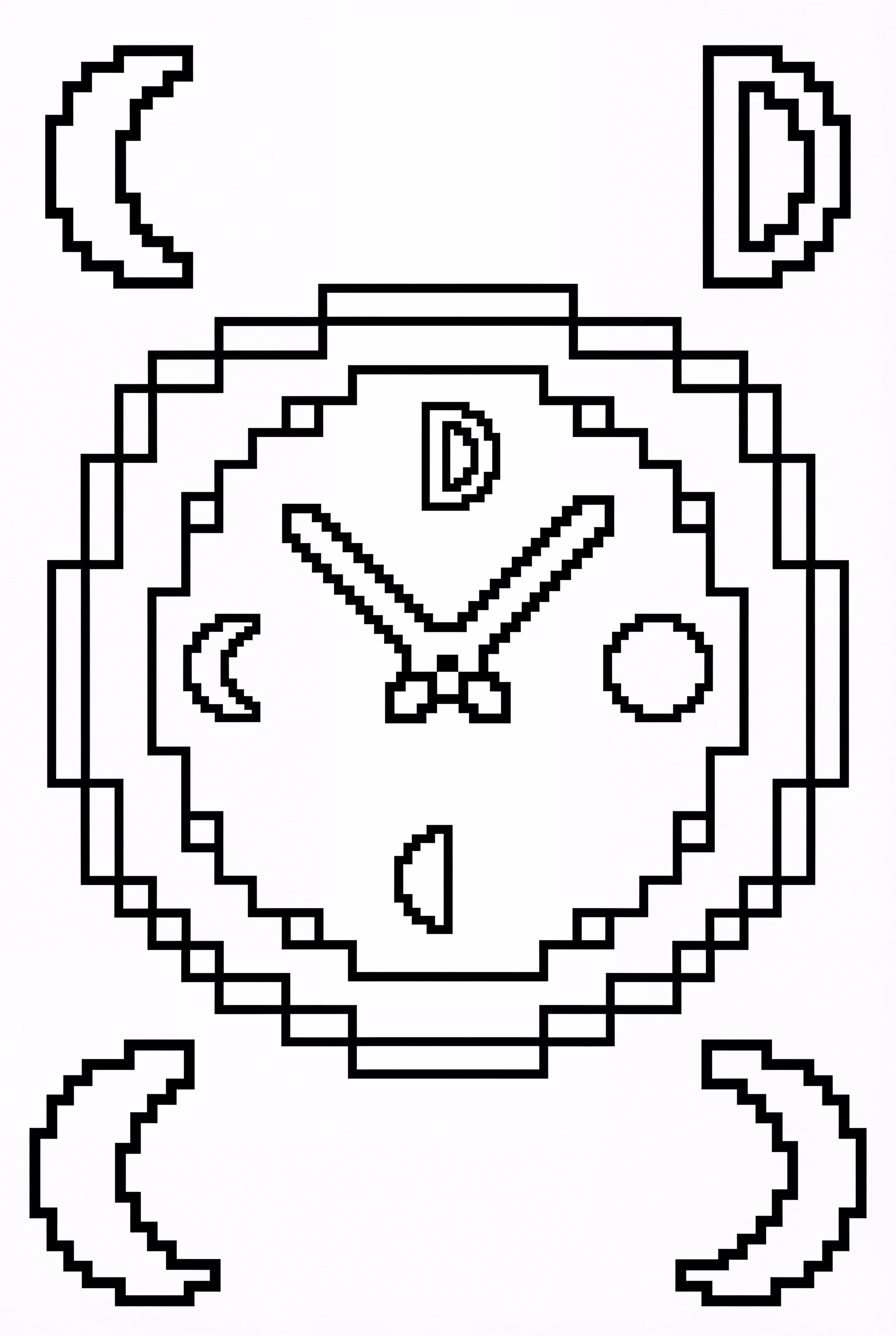 Reloj de Minecraft que muestra la fase lunar