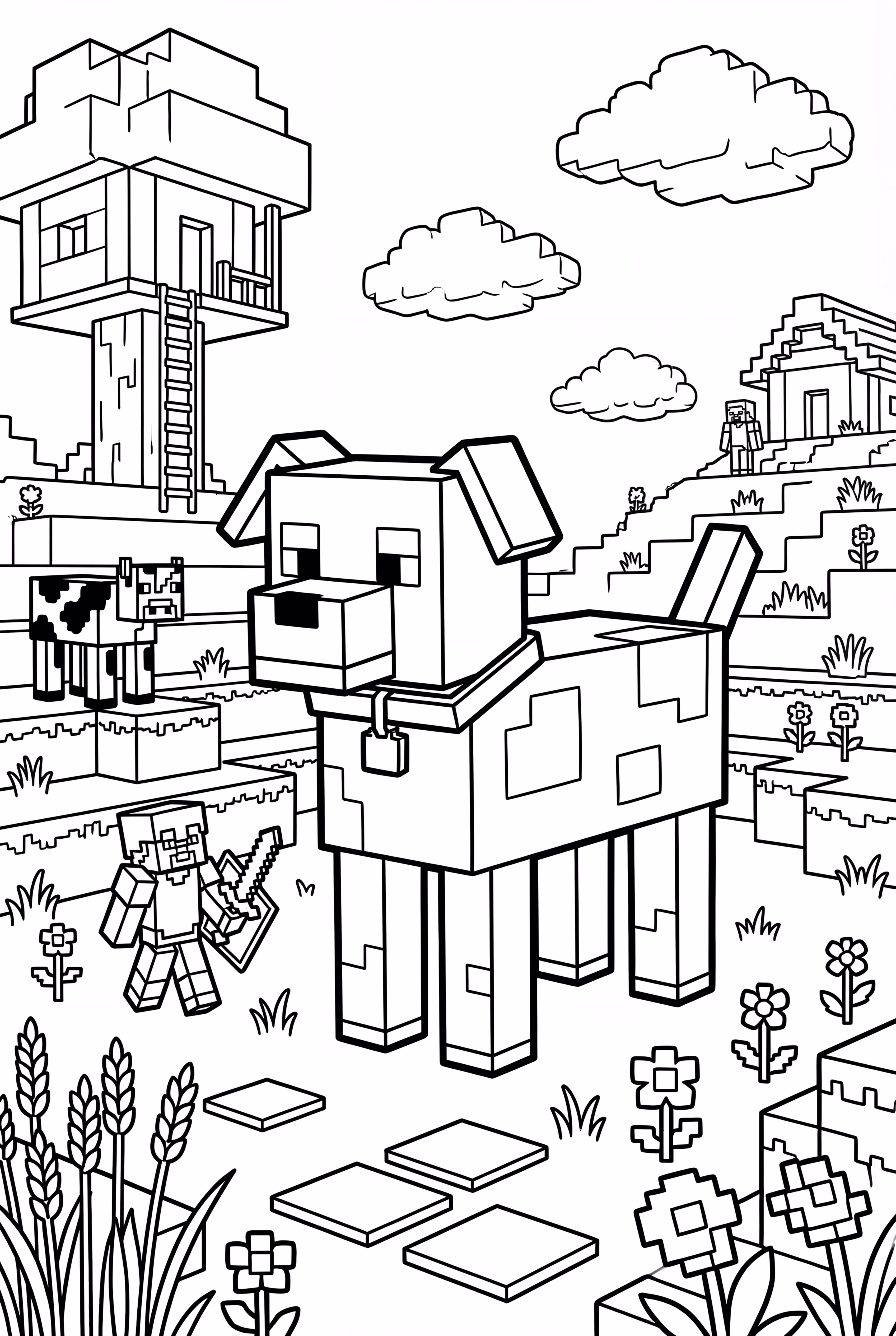 Minecraft Dog Adventure