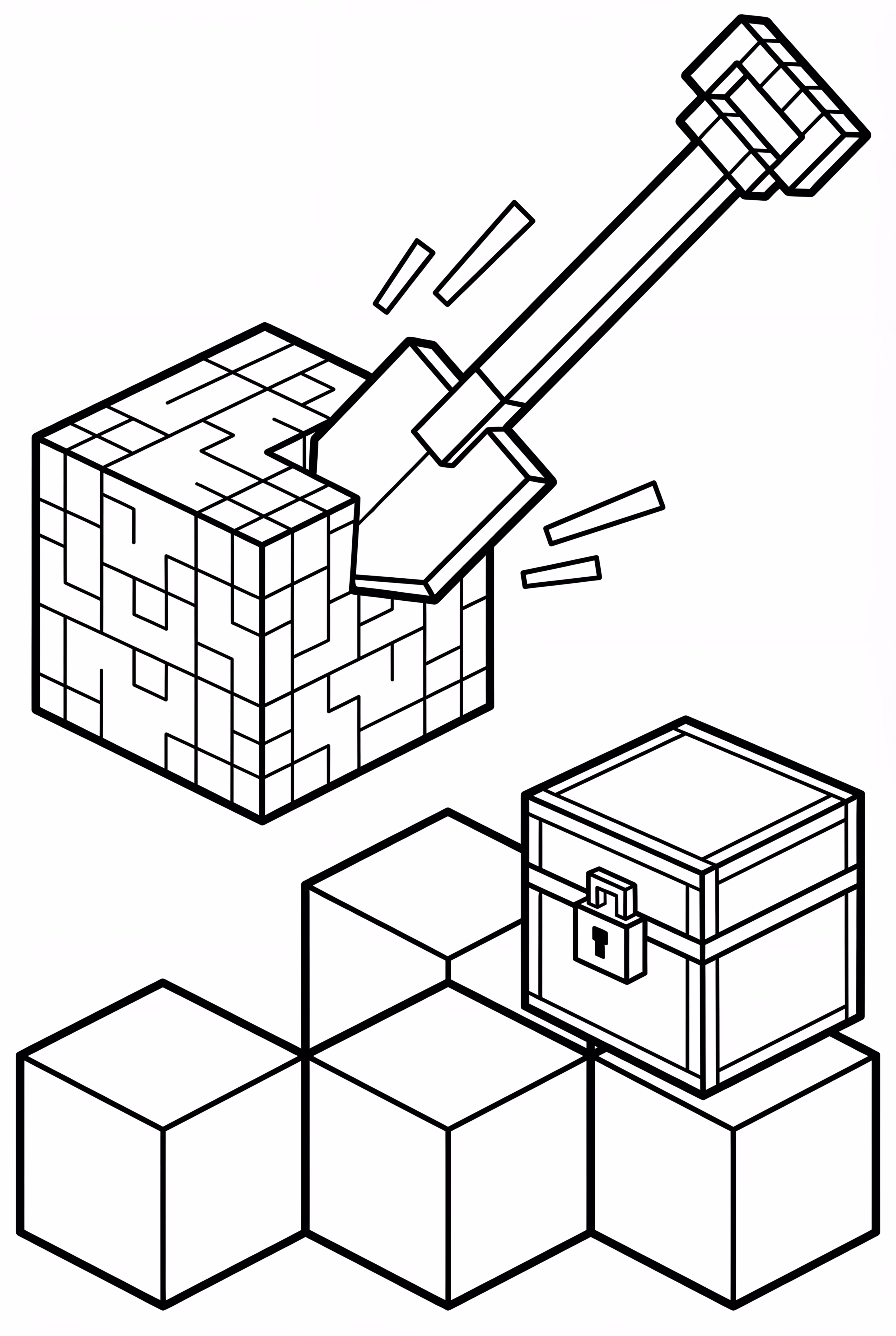 Minecraft Shovel Digging Buried Treasure