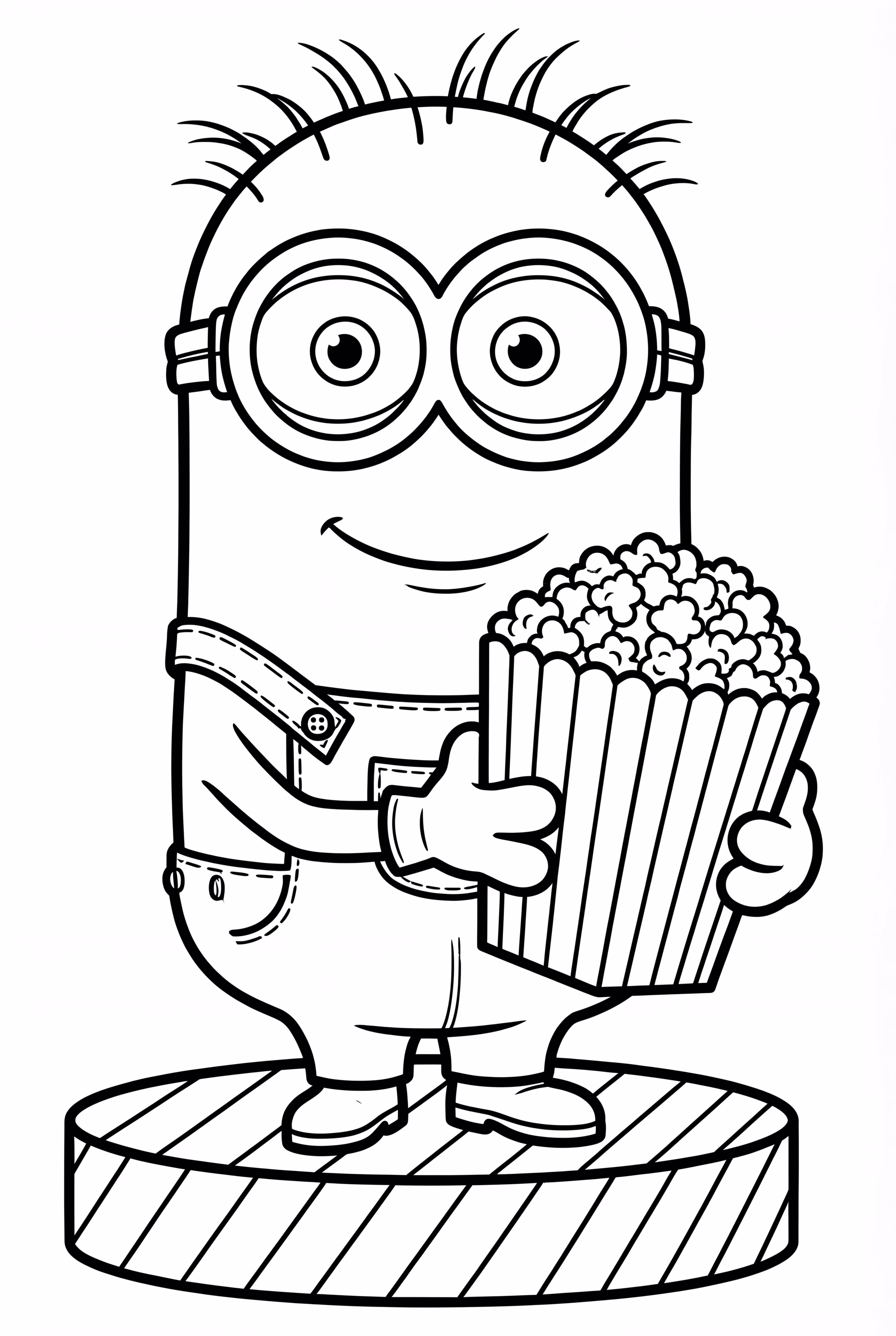 Minion Dancing with Popcorn